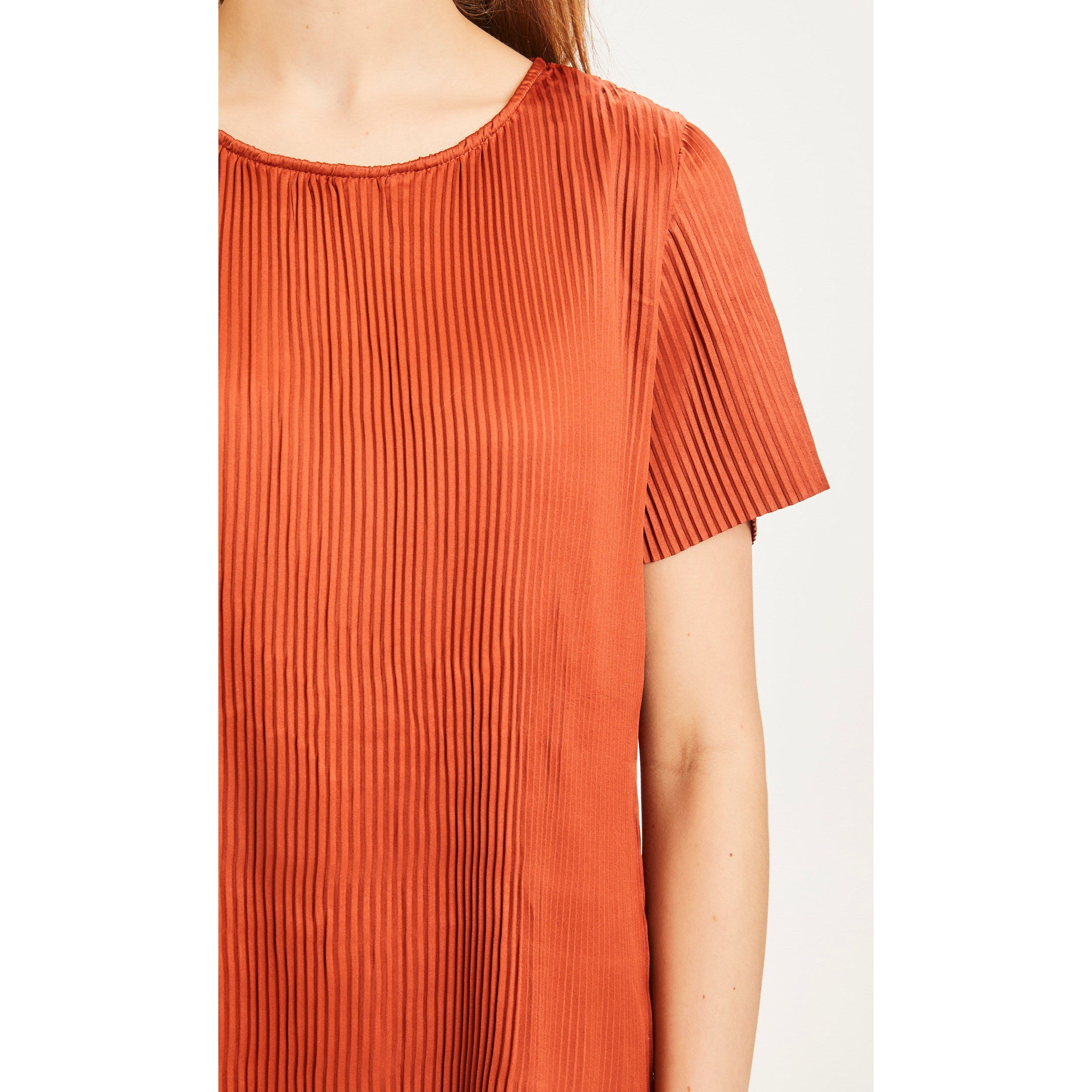 Plisseeshirt ROSA aus recyceltem Material
