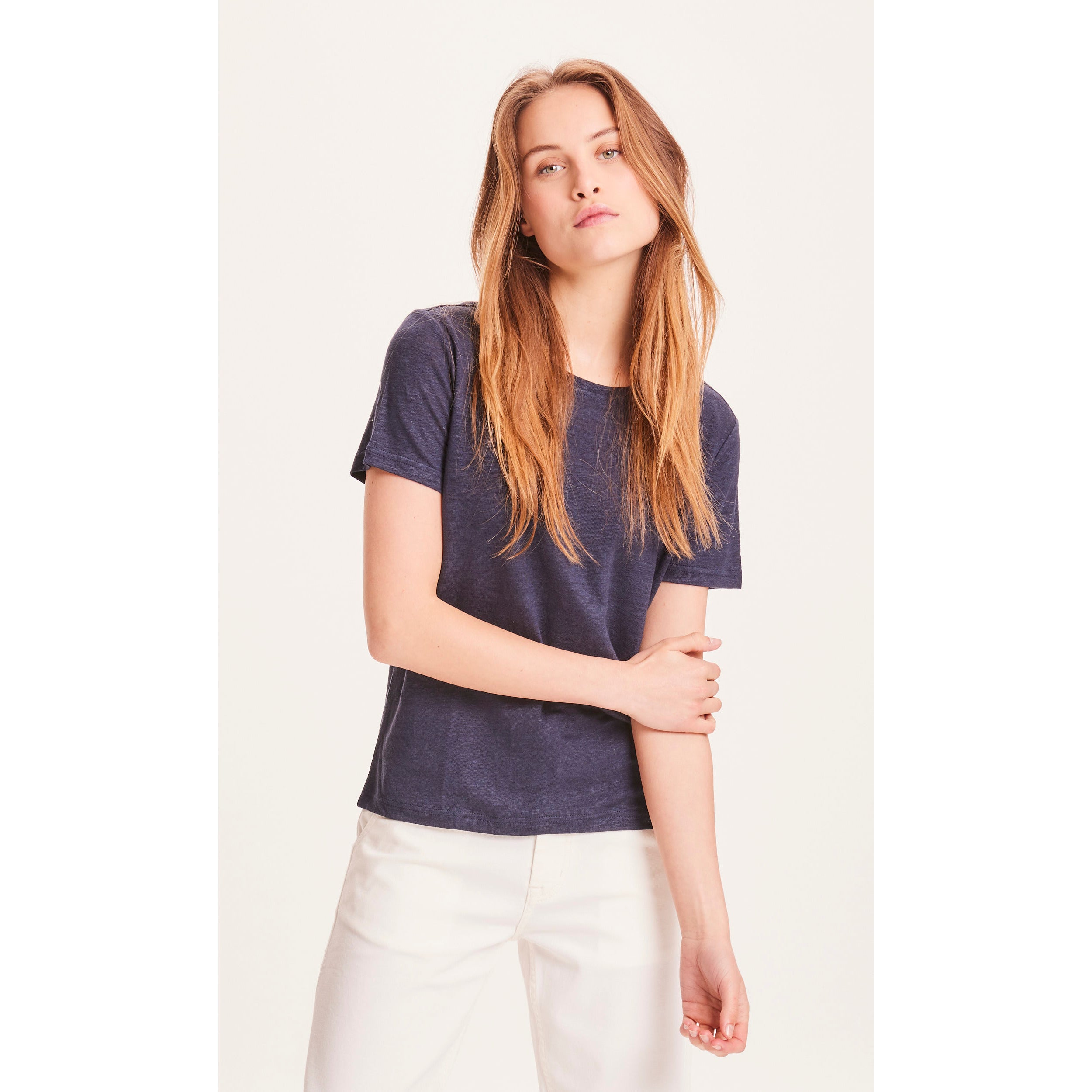Regular Leinen-T-Shirt aus Bio-Leinen - GOTS/Vegan
