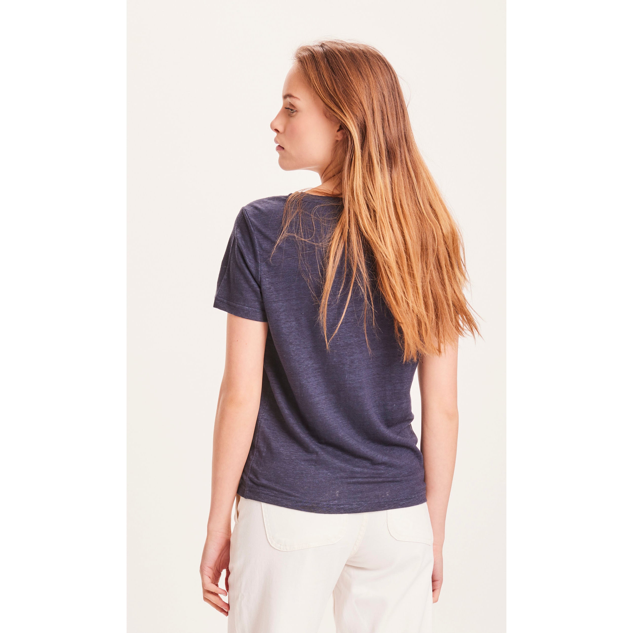 Regular Leinen-T-Shirt aus Bio-Leinen - GOTS/Vegan