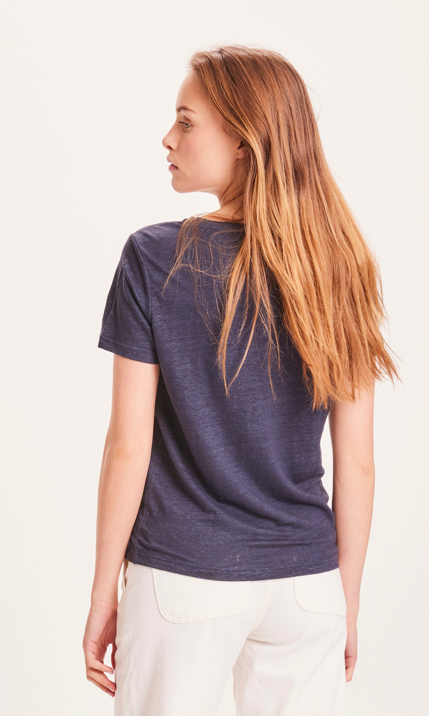 Regular Leinen-T-Shirt aus Bio-Leinen - GOTS/Vegan