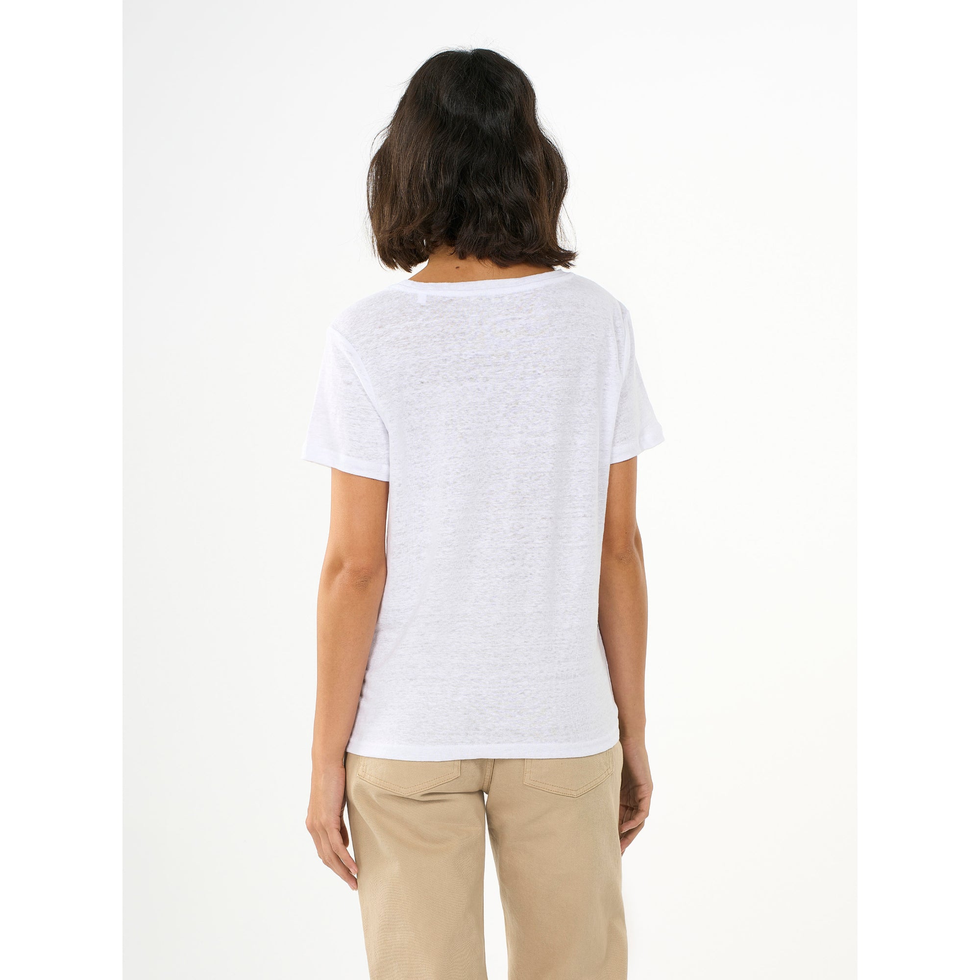 Regular Leinen-T-Shirt aus Bio-Leinen - GOTS/Vegan
