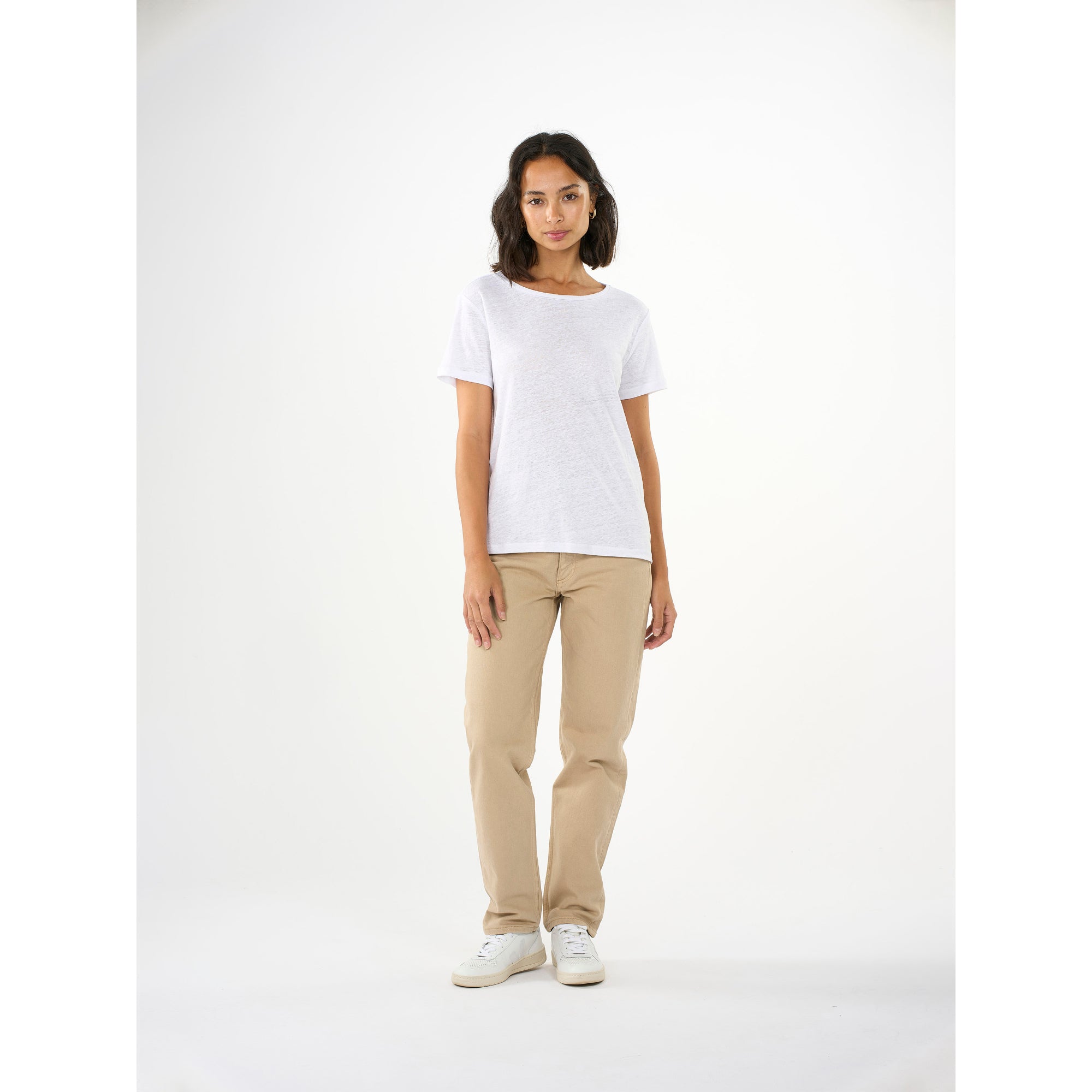 Regular Leinen-T-Shirt aus Bio-Leinen - GOTS/Vegan