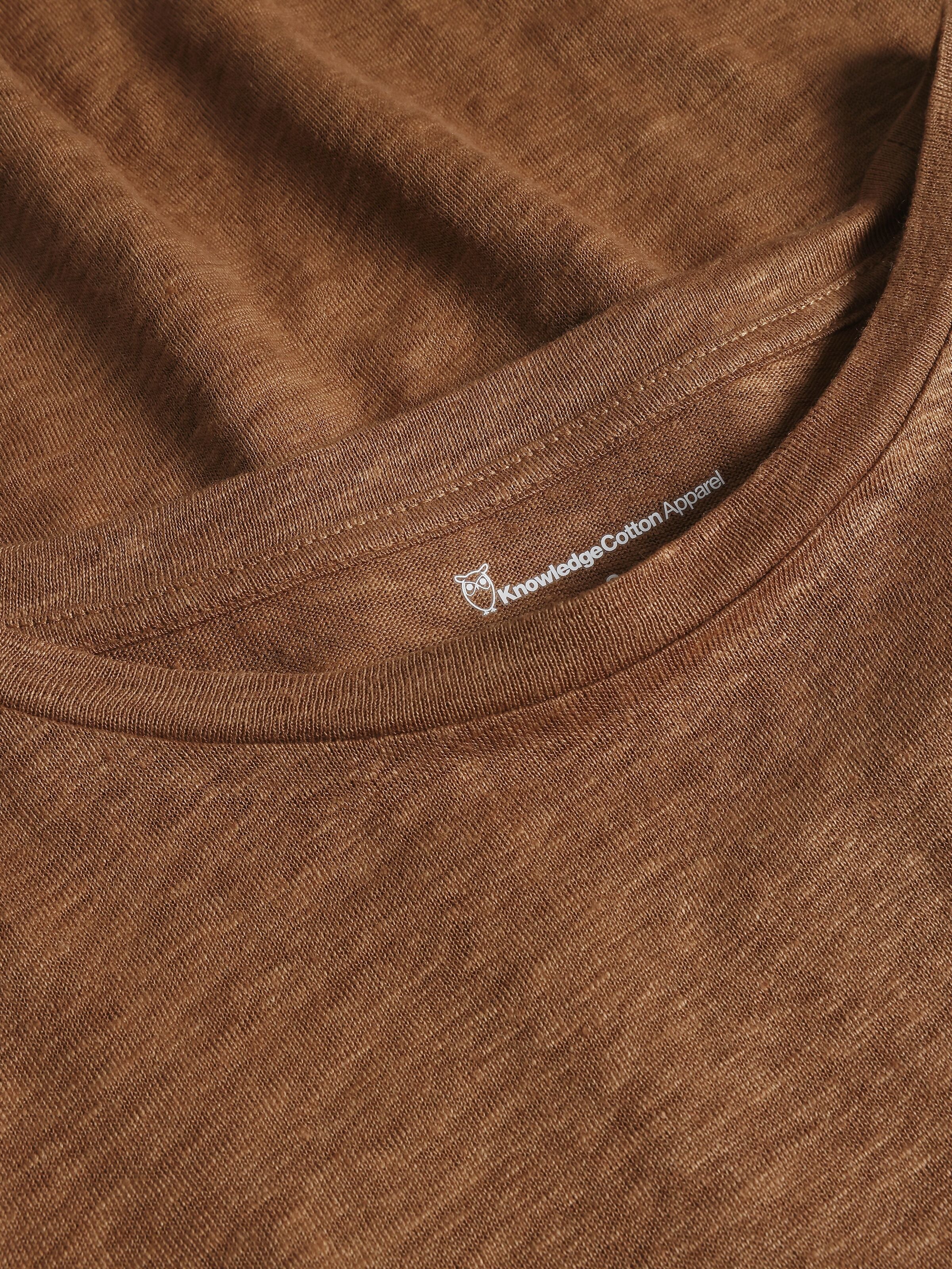 Regular Leinen-T-Shirt aus Bio-Leinen - GOTS/Vegan