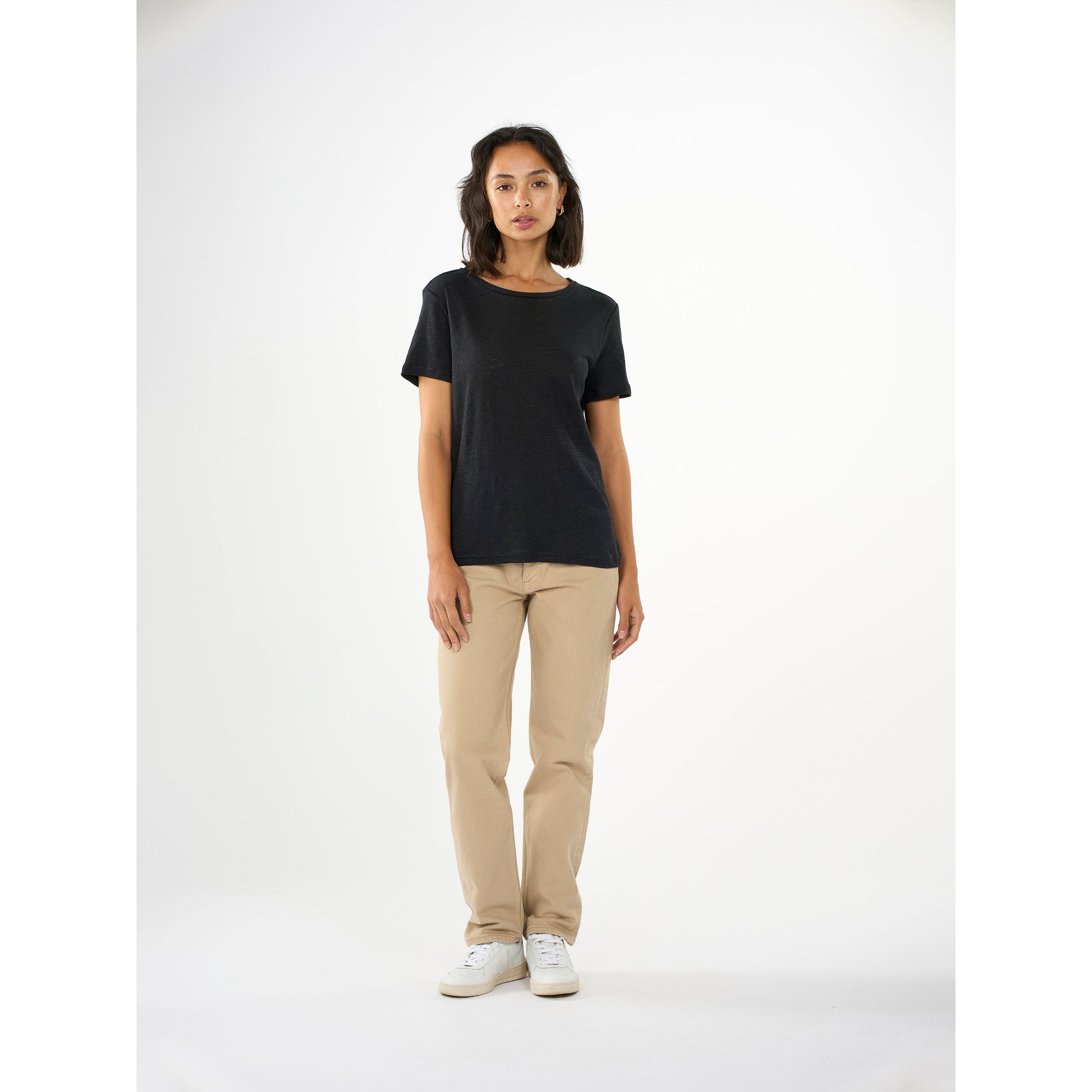 Regular Leinen-T-Shirt aus Bio-Leinen - GOTS/Vegan