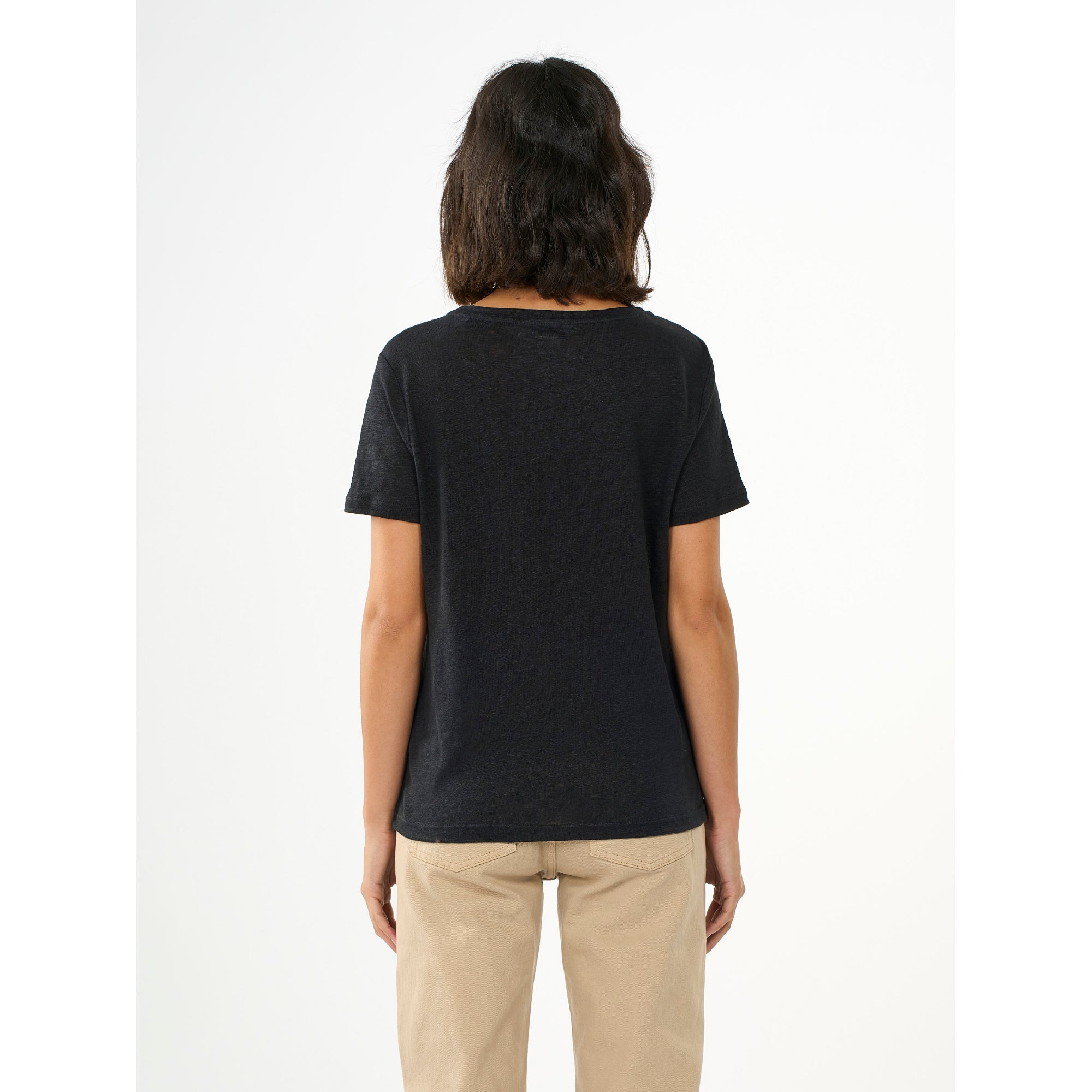 Regular Leinen-T-Shirt aus Bio-Leinen - GOTS/Vegan