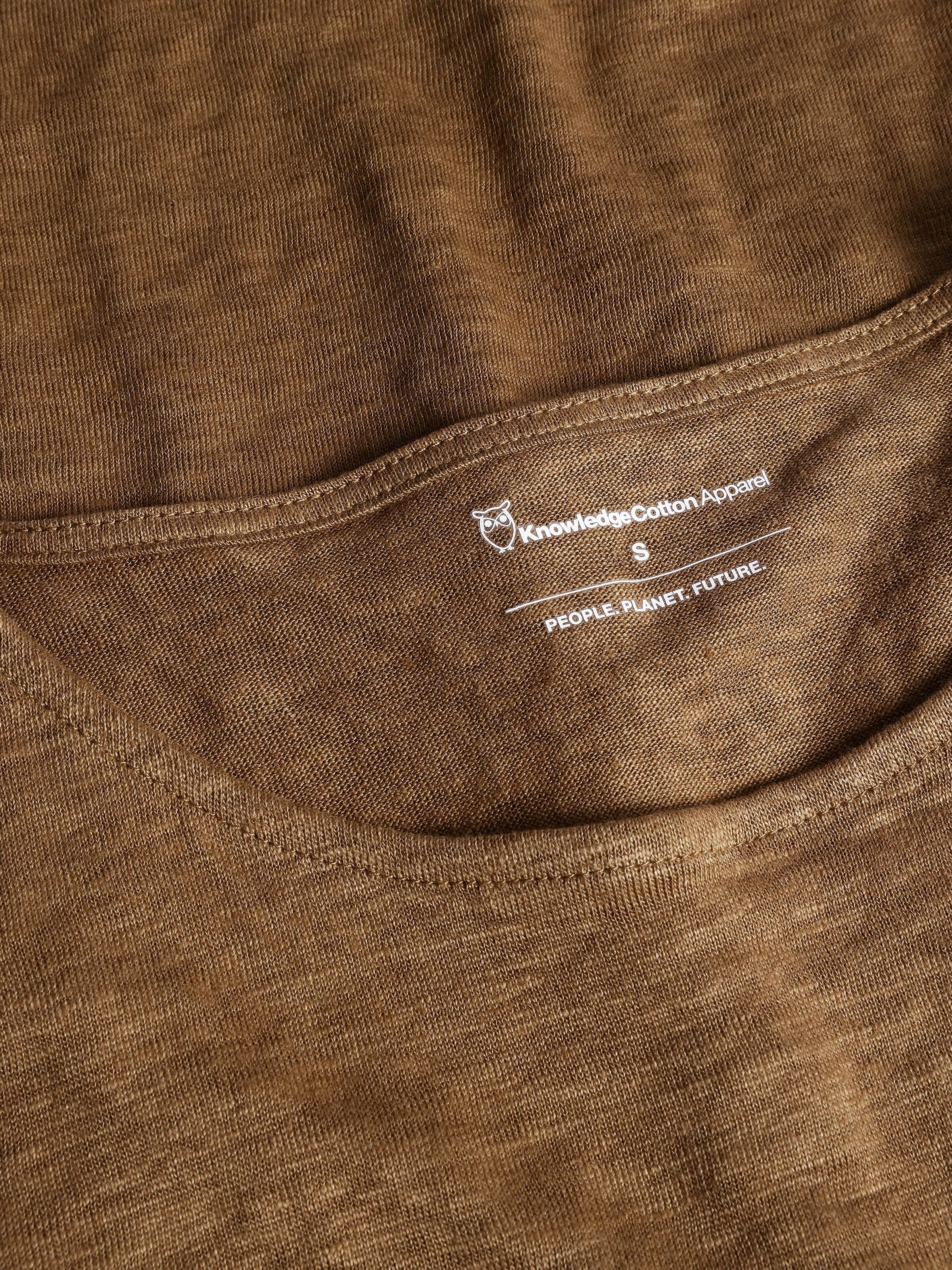 T-Shirt LOOSE FOLD UP aus Bio-Leinen