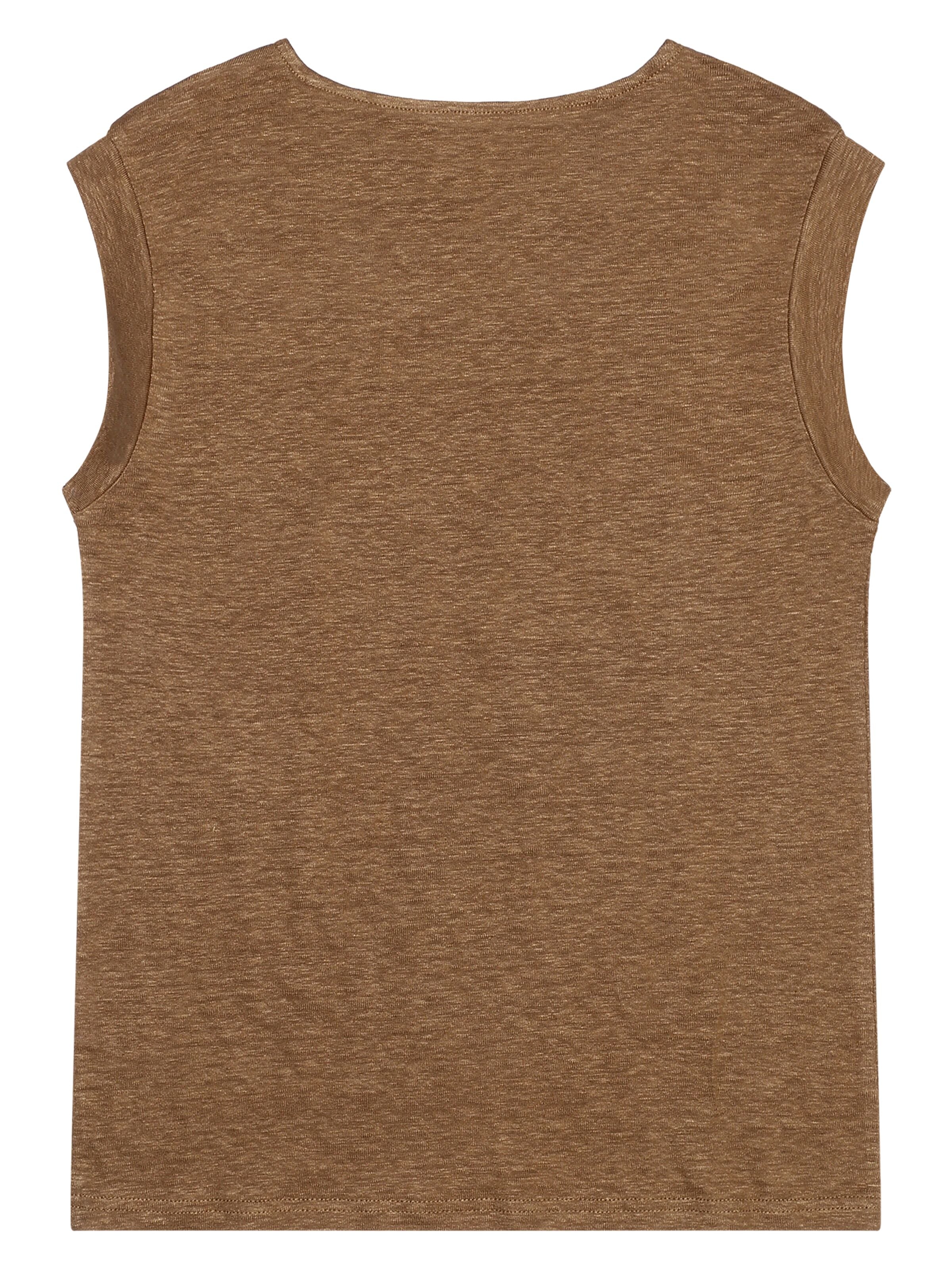 T-Shirt LOOSE FOLD UP aus Bio-Leinen