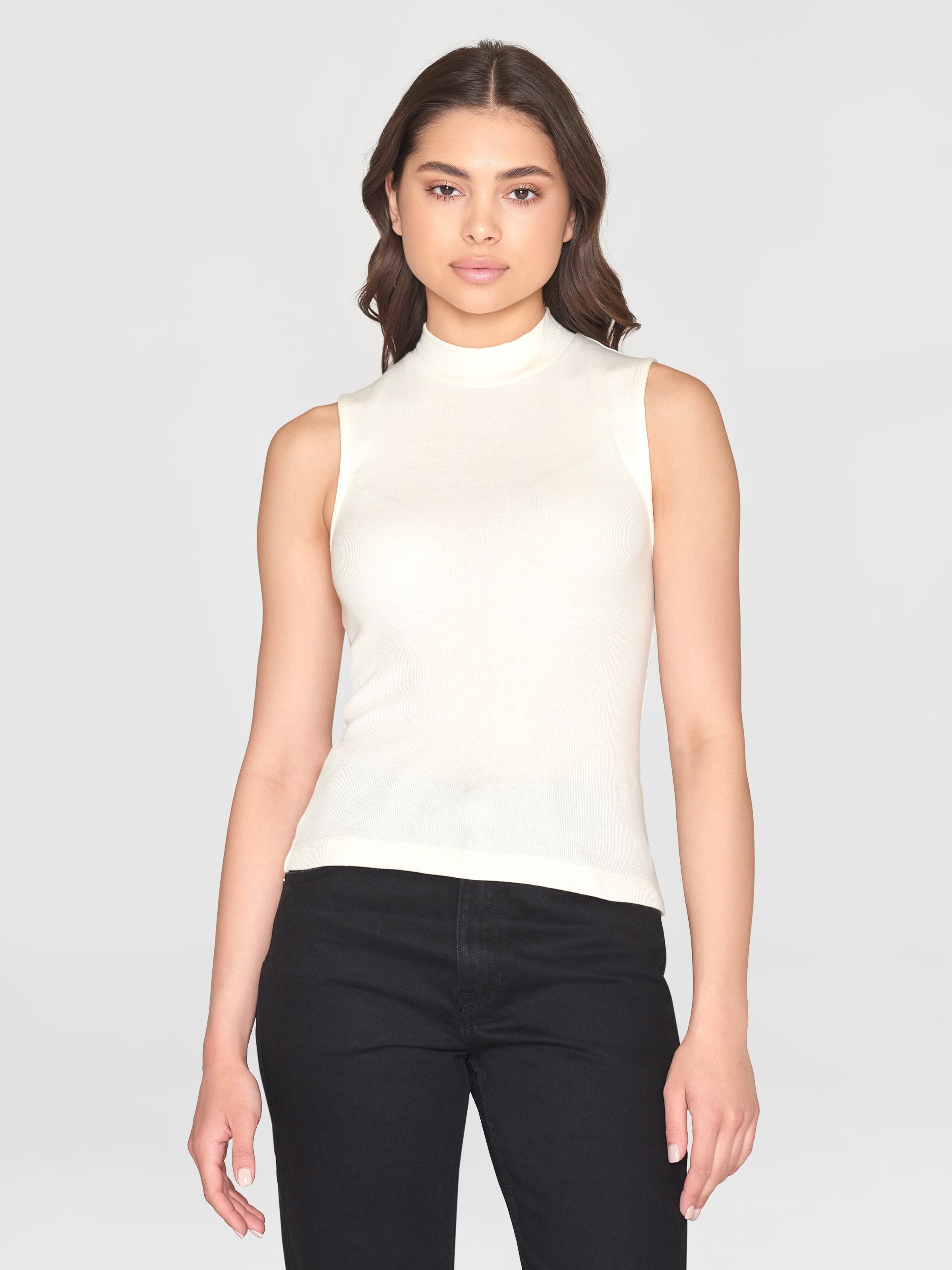 Ripptop HIGH NECK aus Bio-Baumwolle