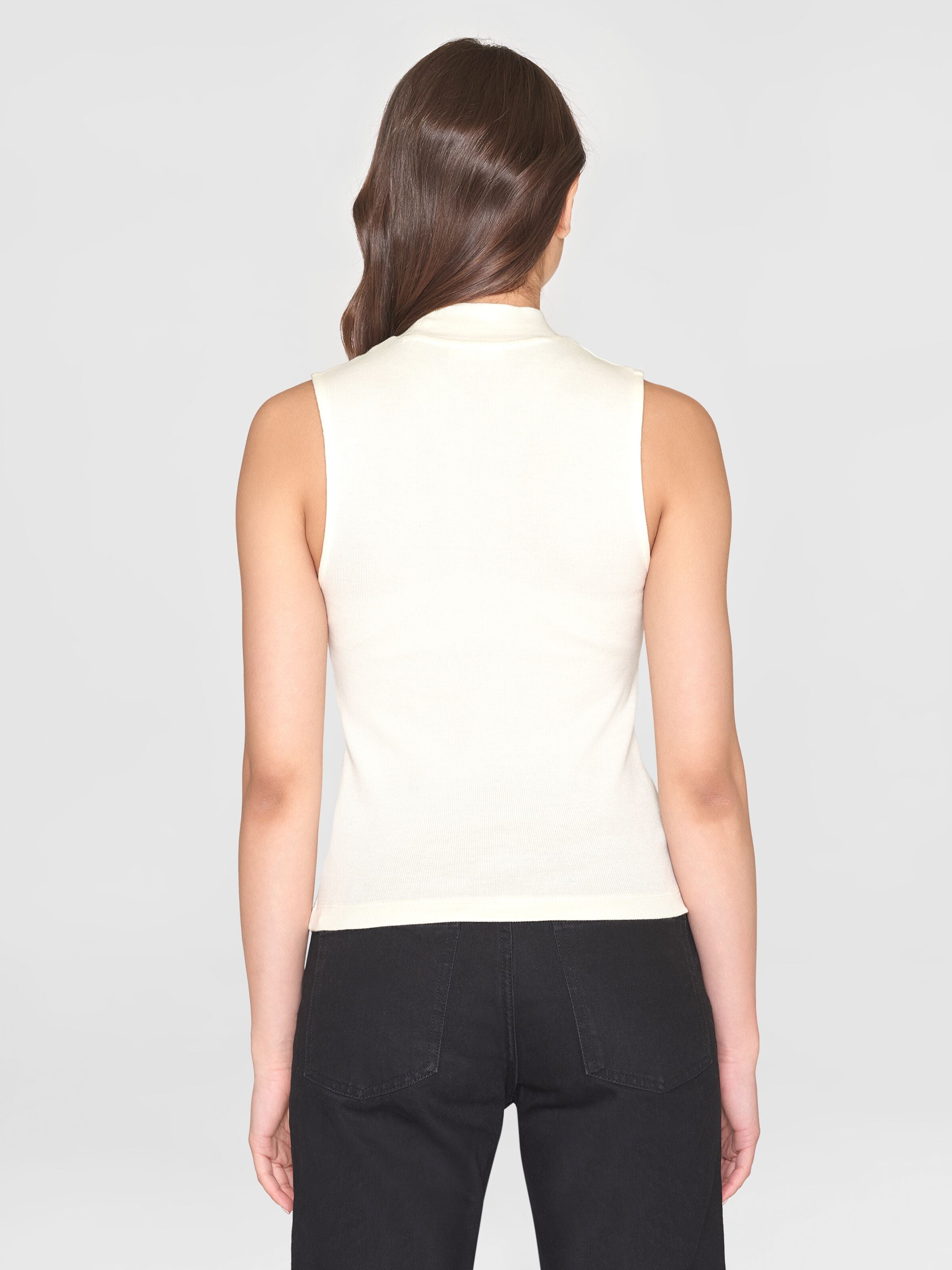 Ripptop HIGH NECK aus Bio-Baumwolle