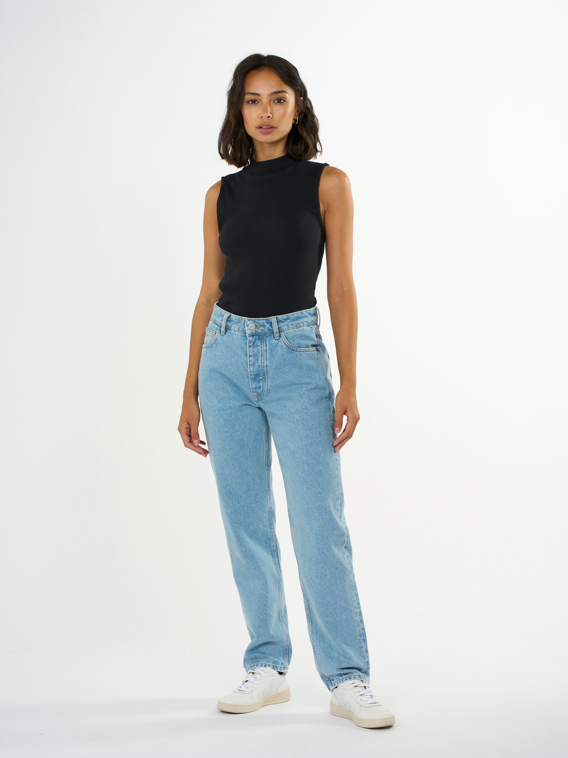 Ripptop HIGH NECK aus Bio-Baumwolle