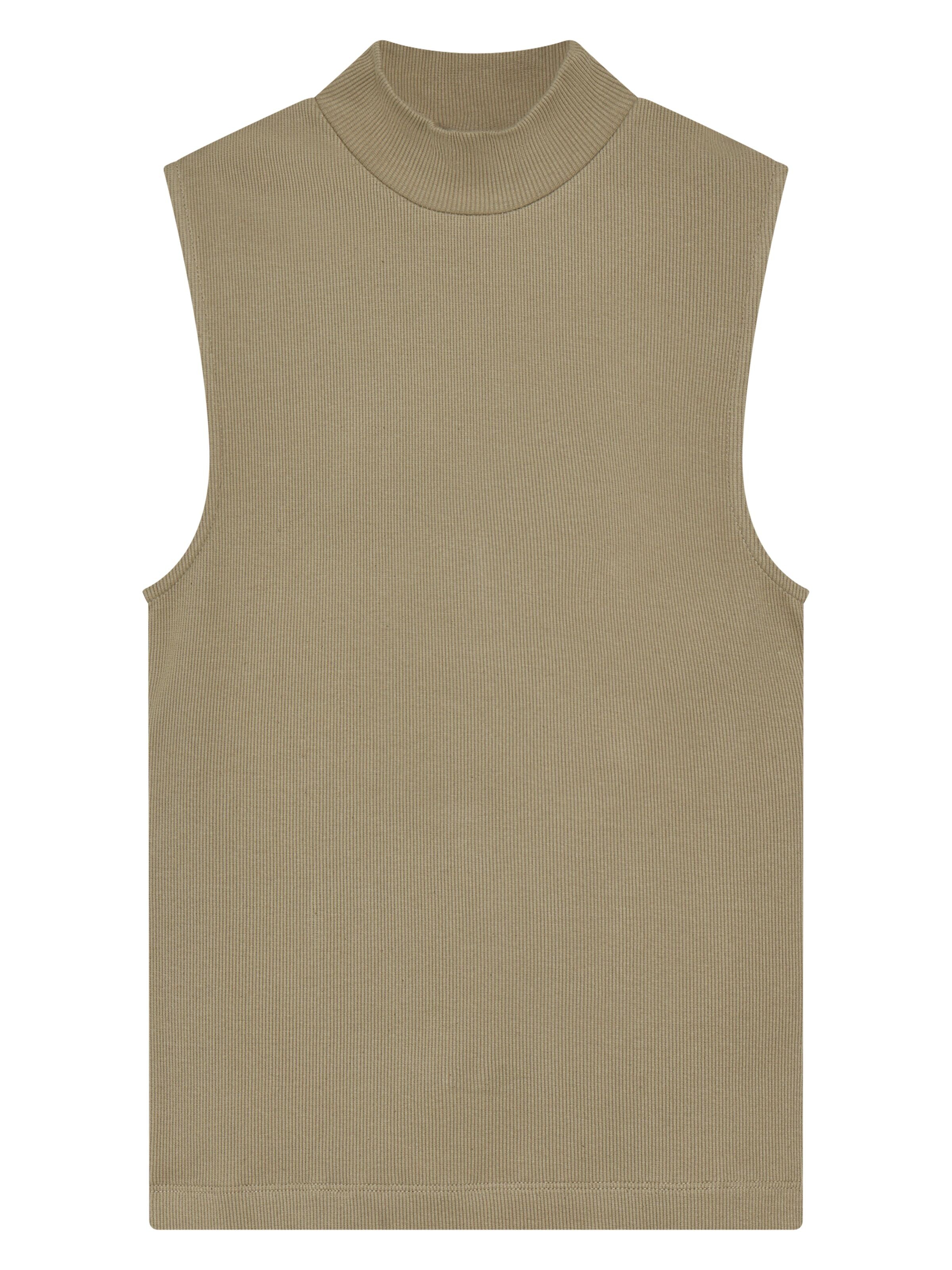 Ripptop HIGH NECK aus Bio-Baumwolle