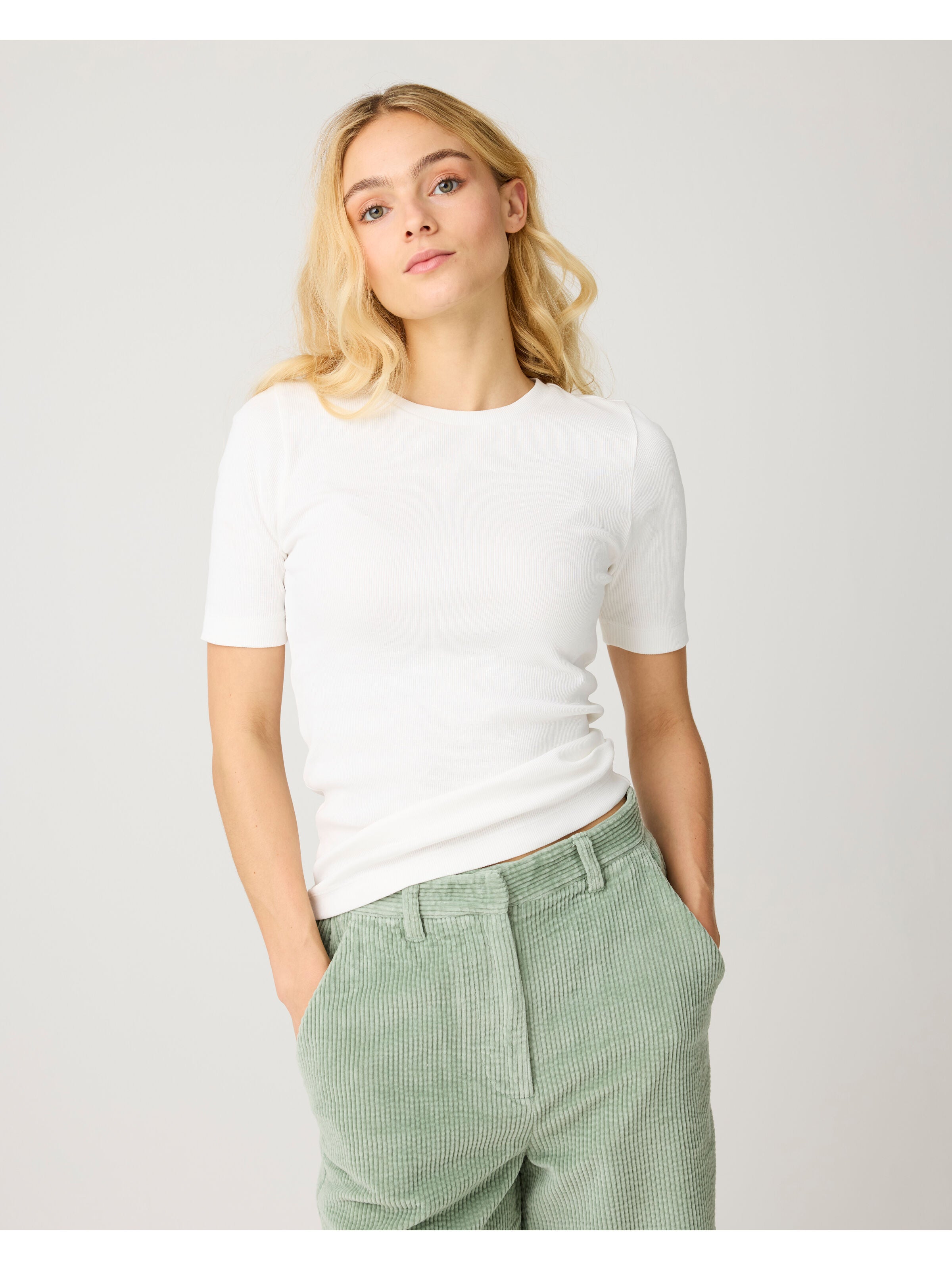 Halbarmshirt RIB T-SHIRT aus Bio-Baumwolle