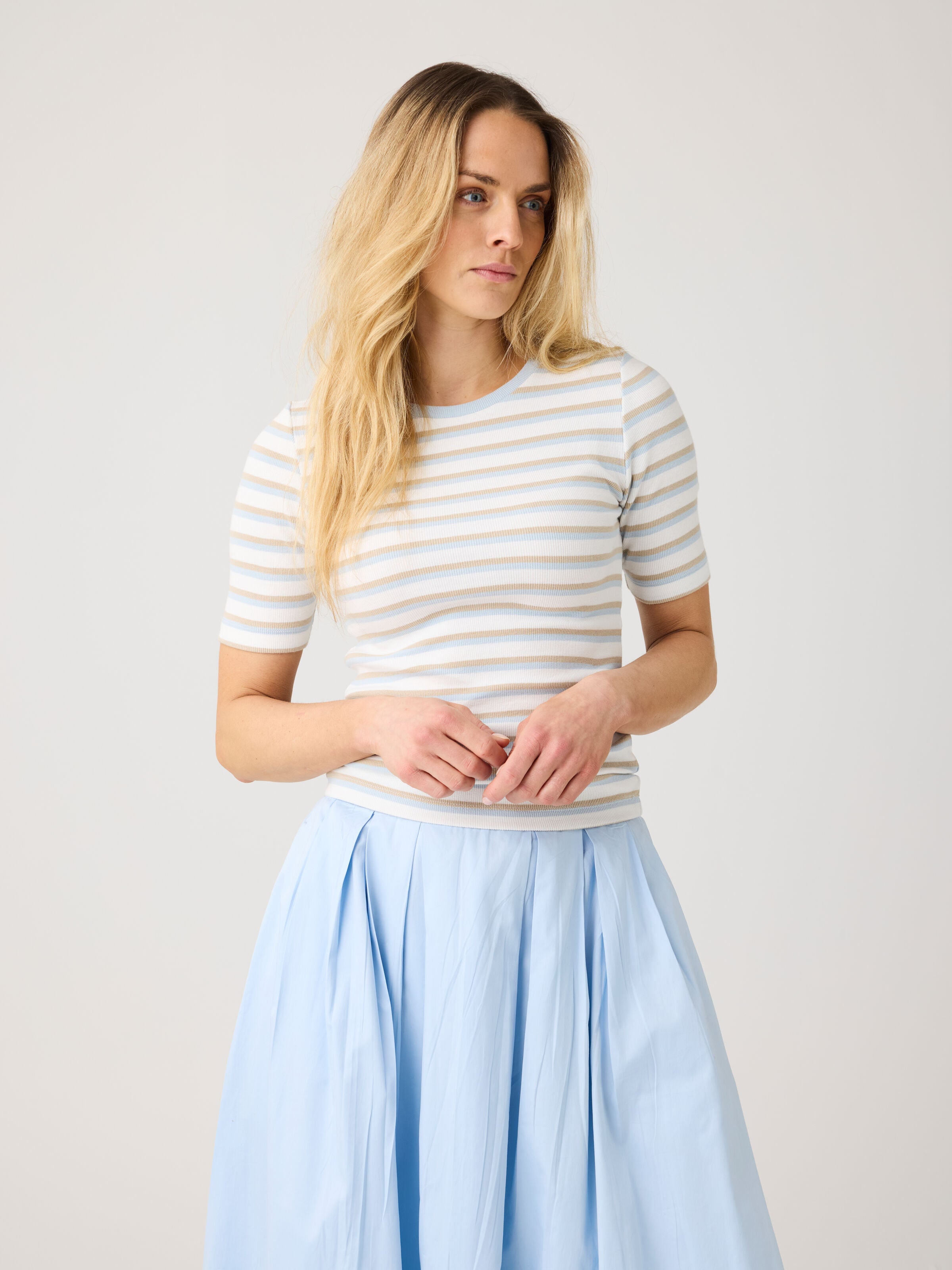 Halbarmshirt RIB T-SHIRT aus Bio-Baumwolle