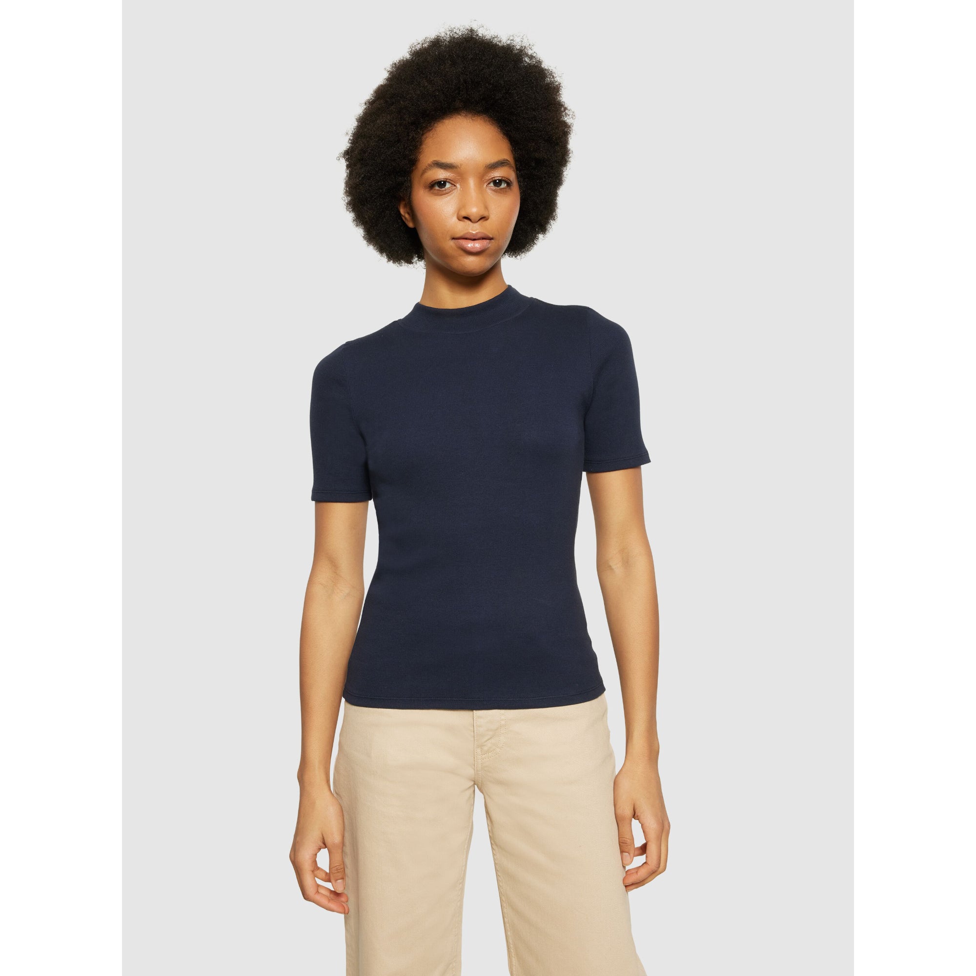Halbarmshirt RIB T-SHIRT aus Bio-Baumwolle