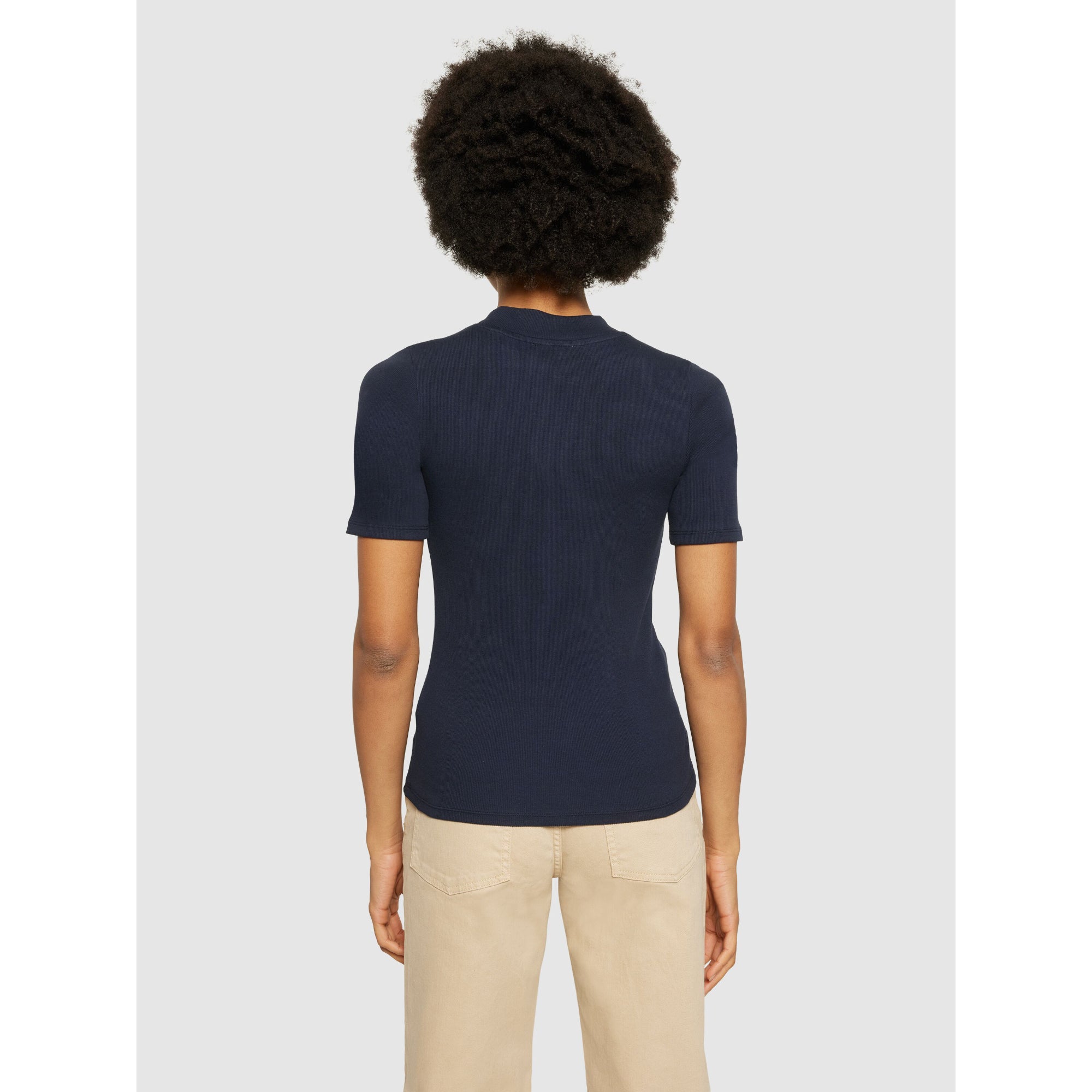 Halbarmshirt RIB T-SHIRT aus Bio-Baumwolle