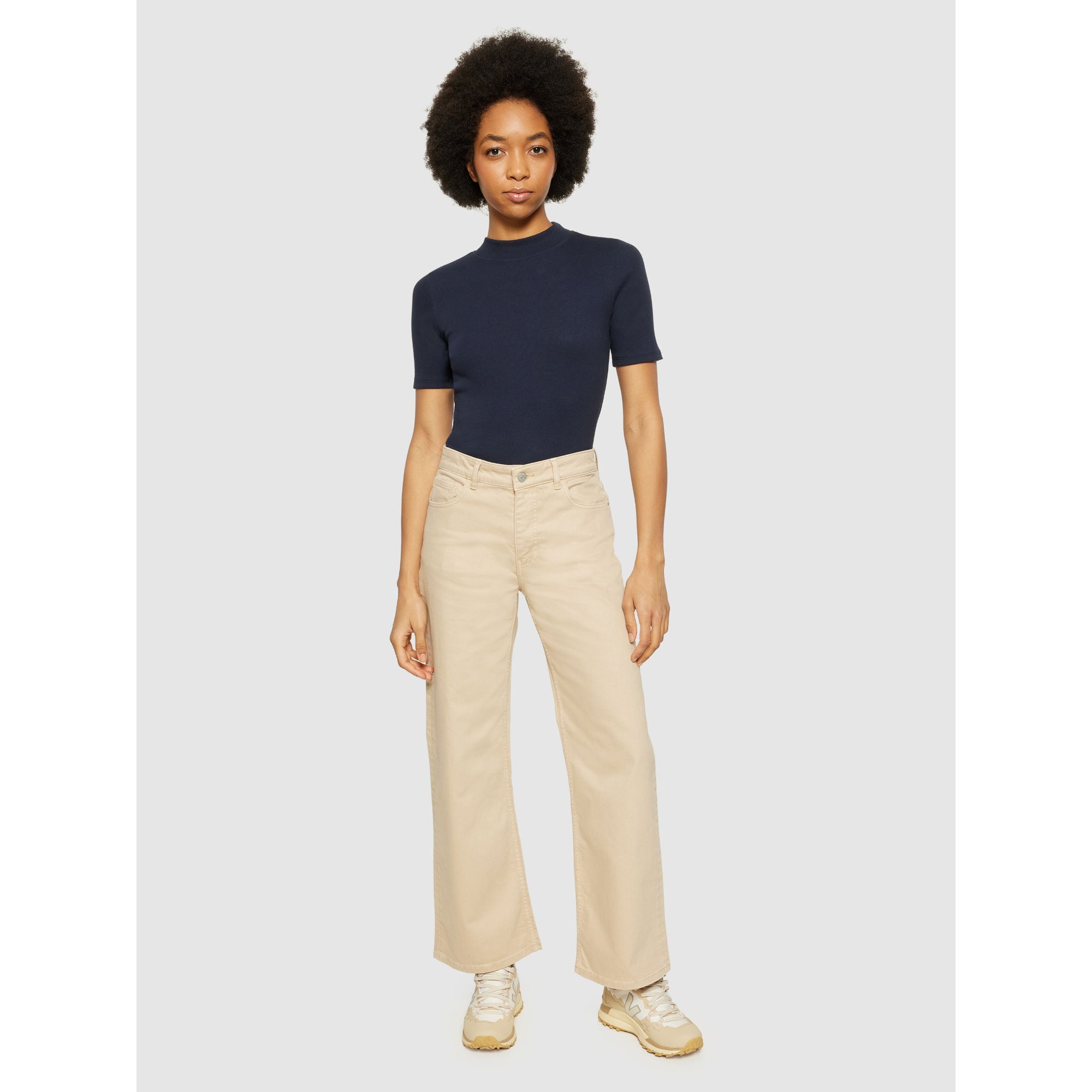 Halbarmshirt RIB T-SHIRT aus Bio-Baumwolle
