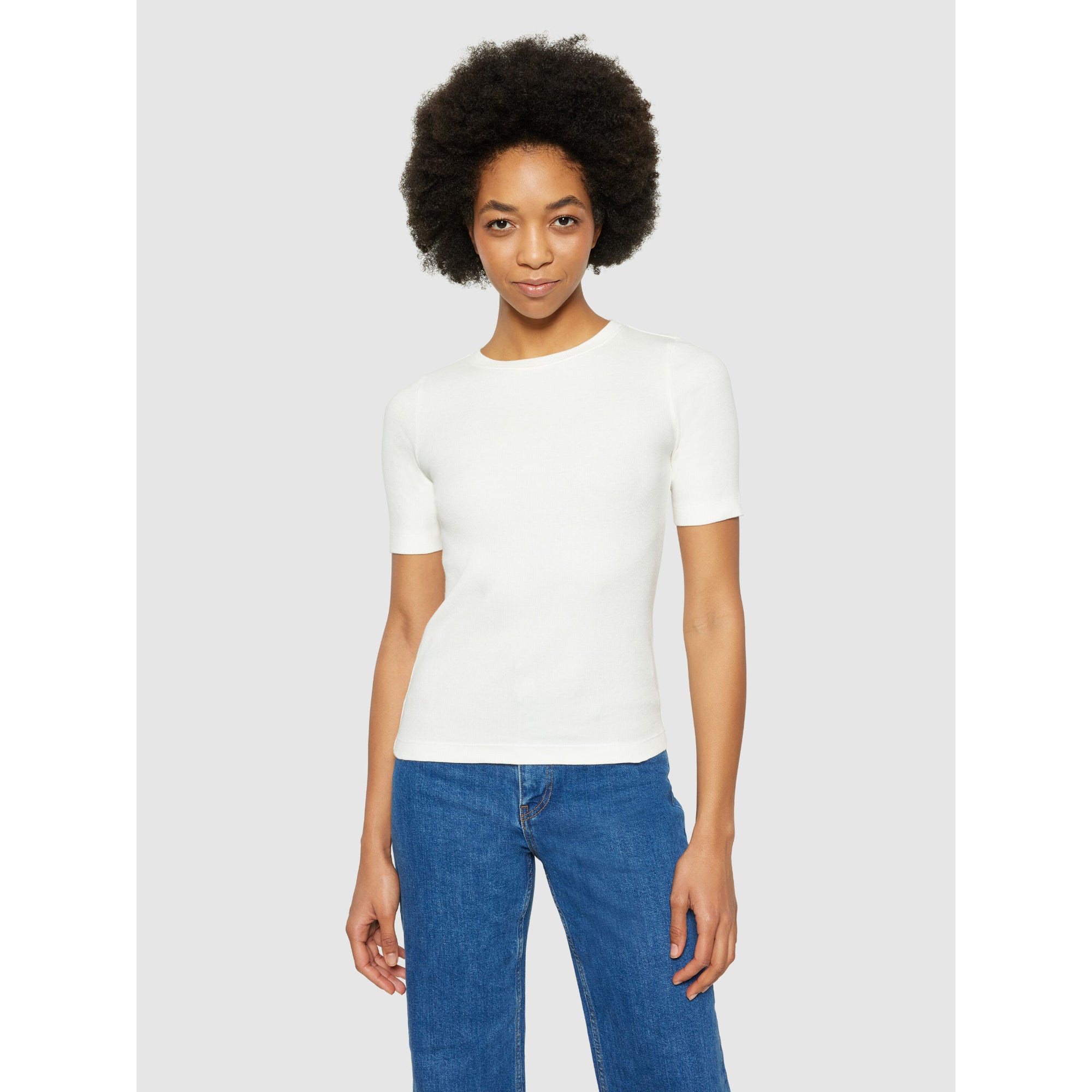 Halbarmshirt RIB T-SHIRT aus Bio-Baumwolle
