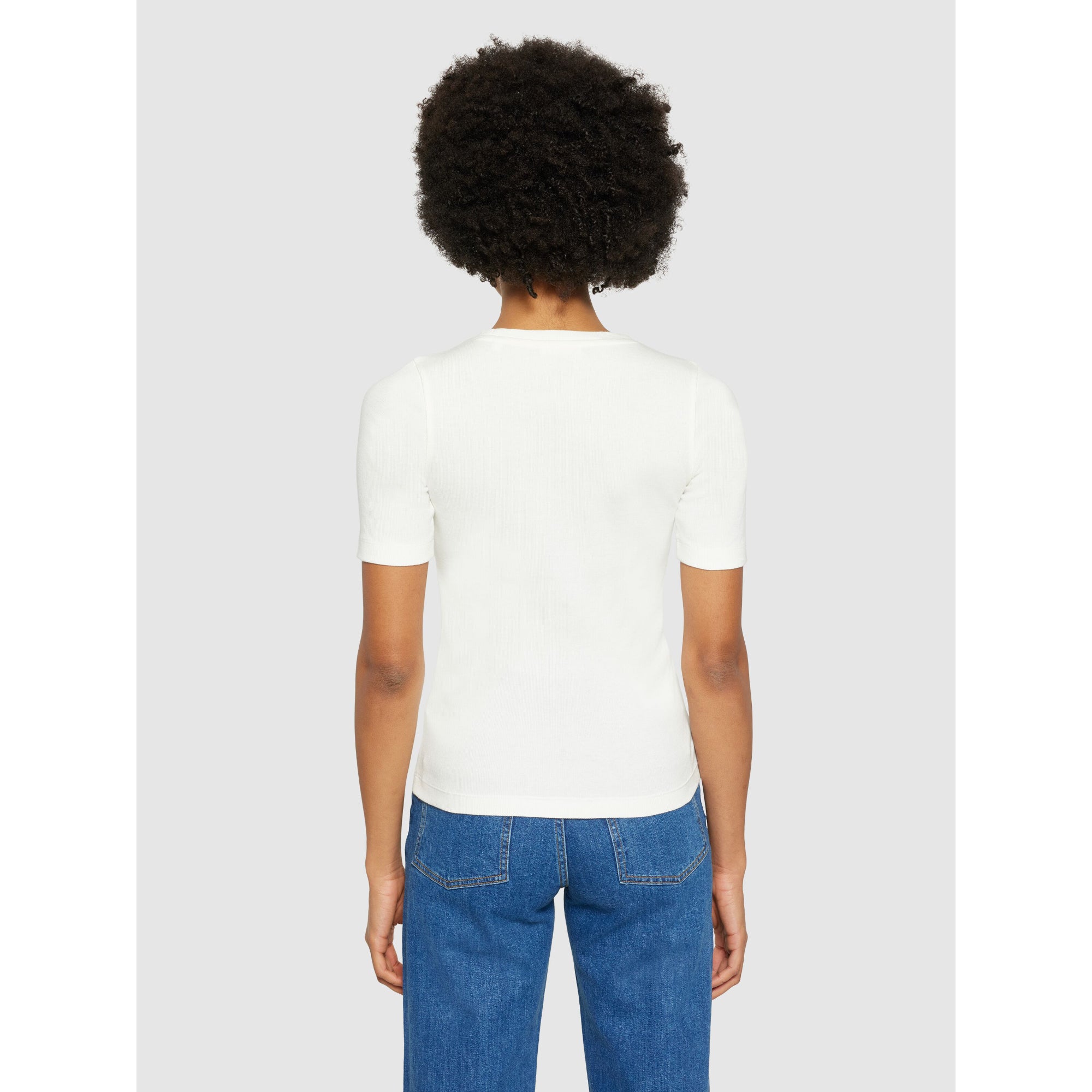 Halbarmshirt RIB T-SHIRT aus Bio-Baumwolle