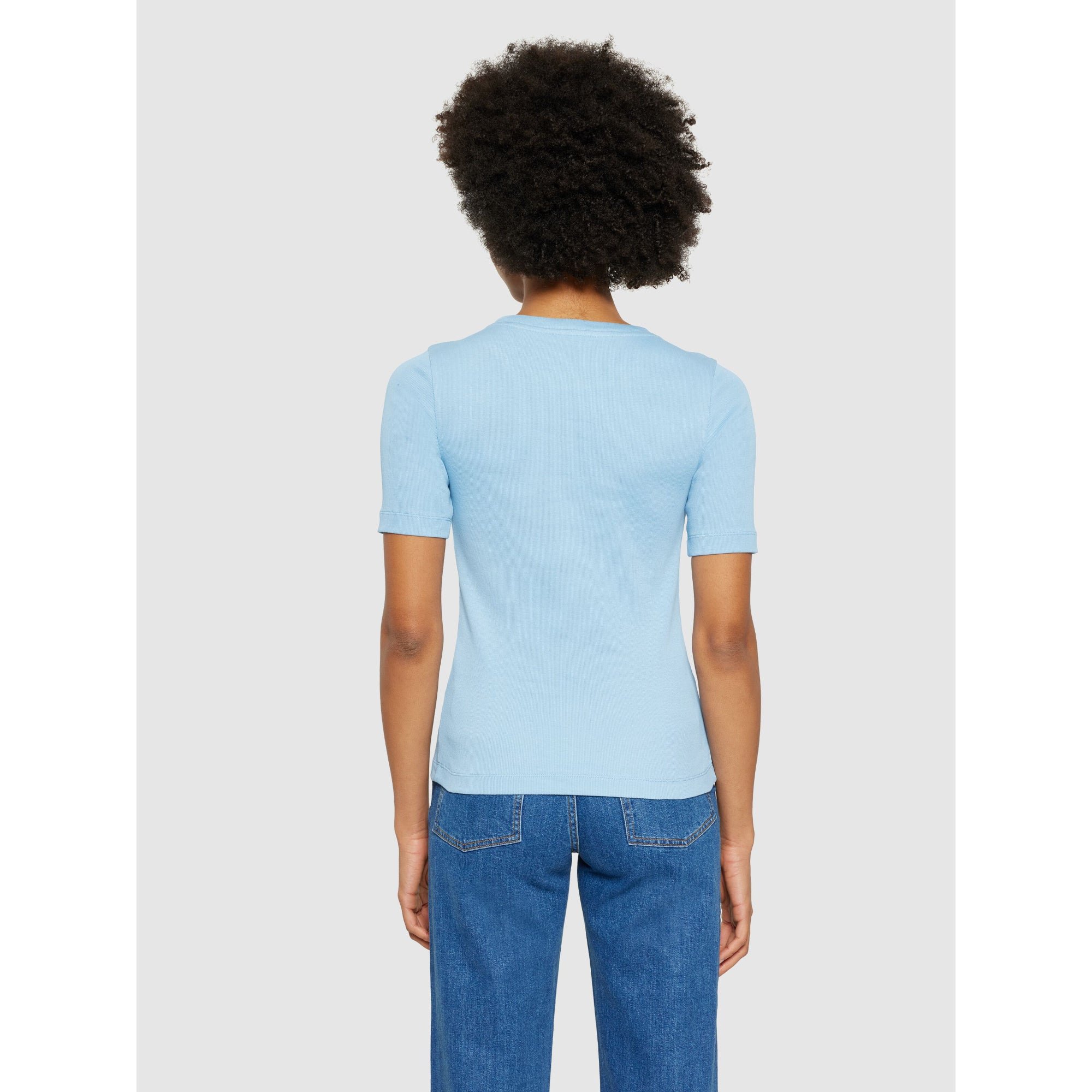 Halbarmshirt RIB T-SHIRT aus Bio-Baumwolle