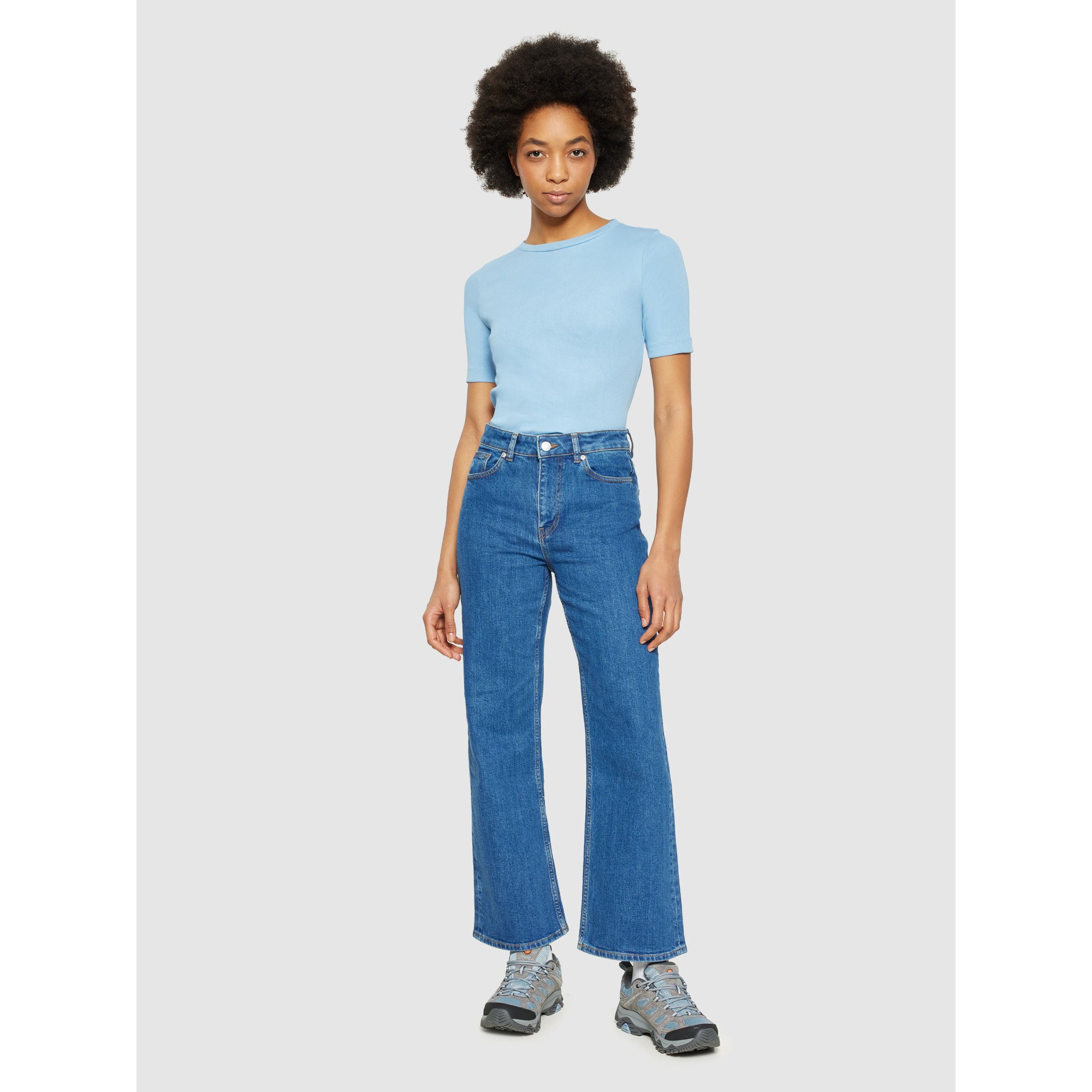 Halbarmshirt RIB T-SHIRT aus Bio-Baumwolle