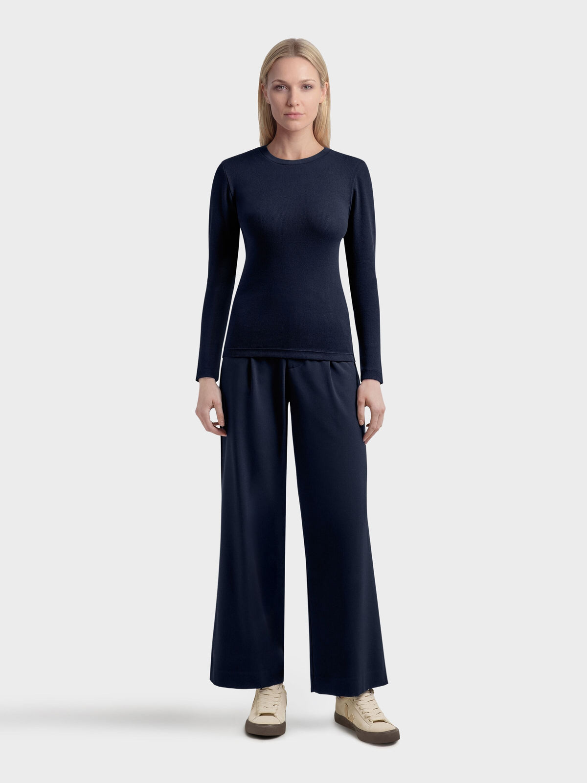 Langarmshirt RIB SCOOP NECK aus Bio-Baumwolle