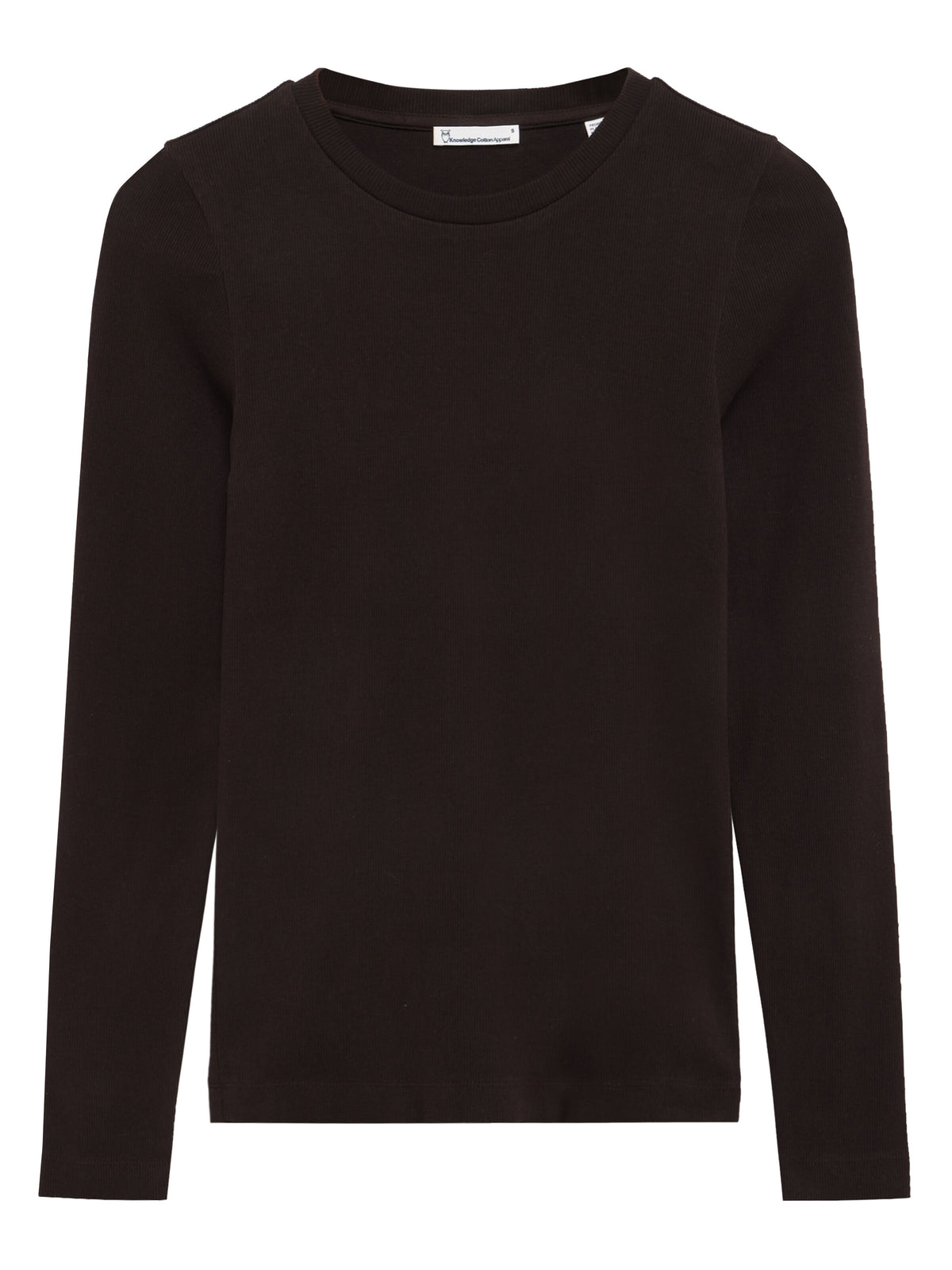 Langarmshirt RIB SCOOP NECK aus Bio-Baumwolle