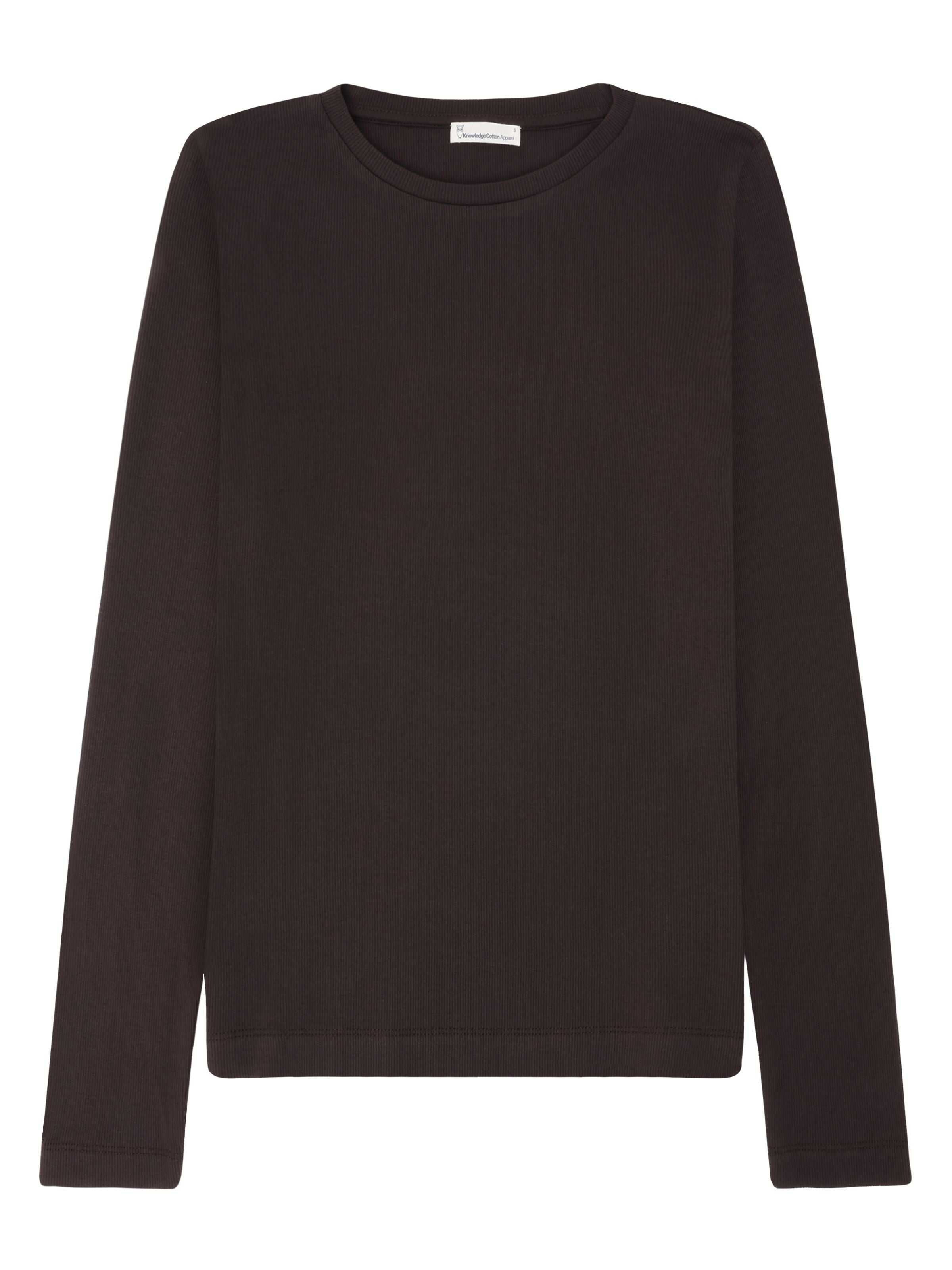 Langarmshirt RIB SCOOP NECK aus Bio-Baumwolle