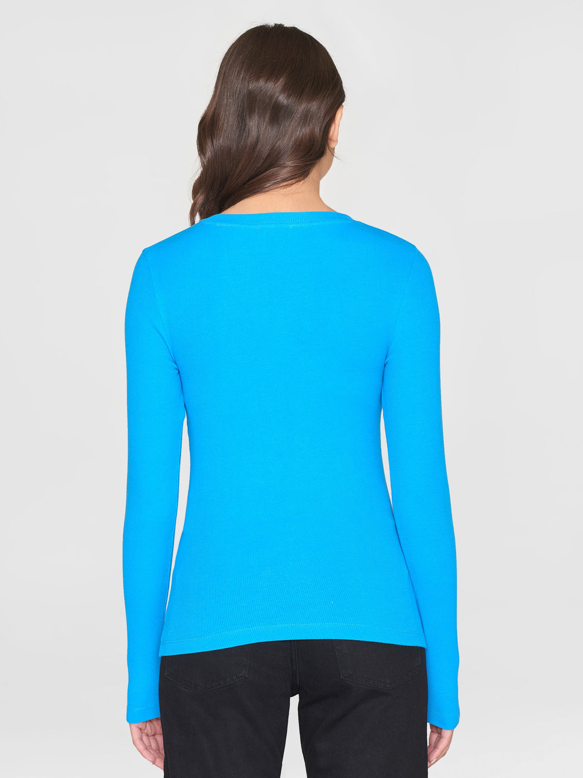 Langarmshirt RIB SCOOP NECK aus Bio-Baumwolle