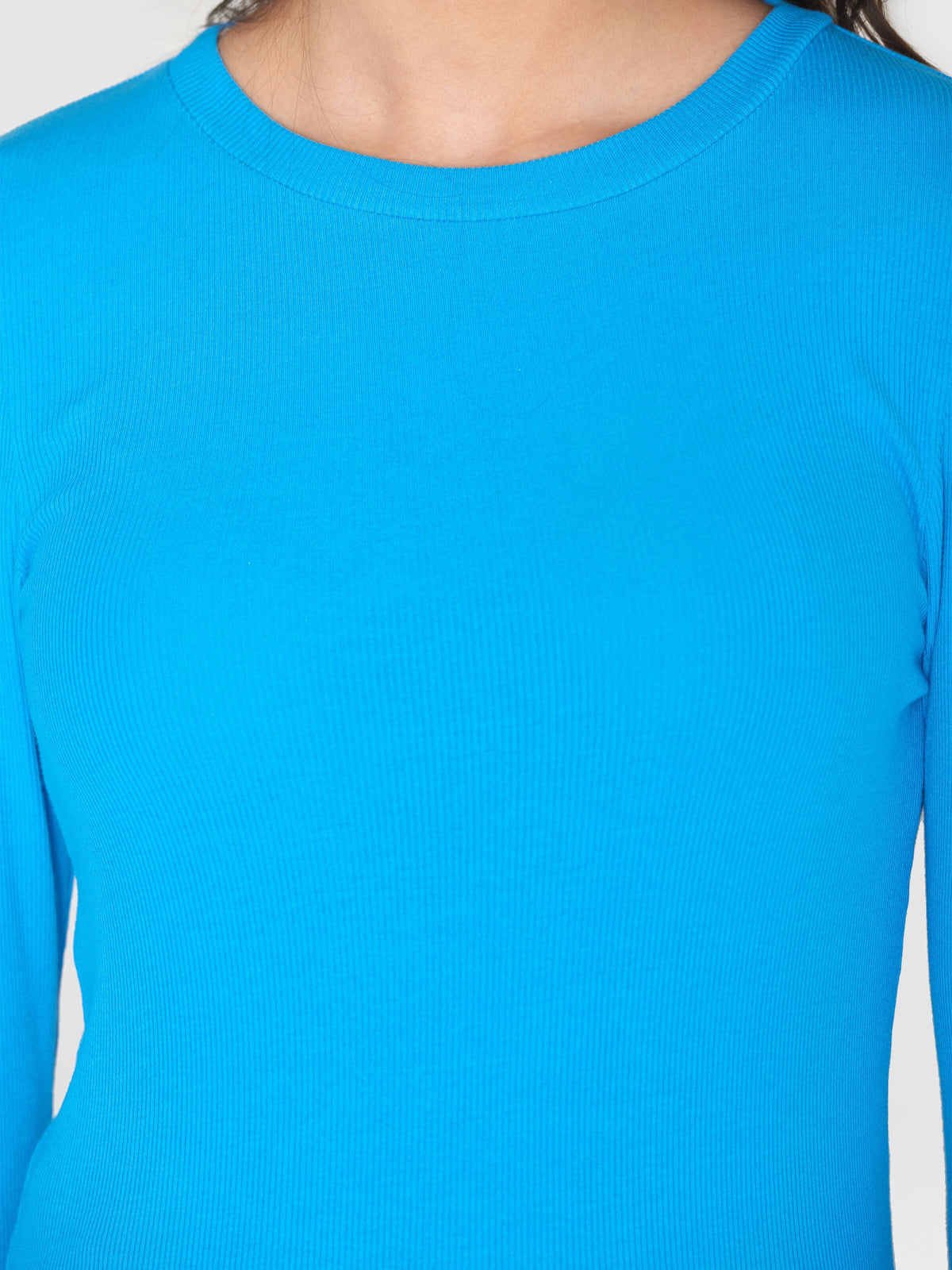 Langarmshirt RIB SCOOP NECK aus Bio-Baumwolle