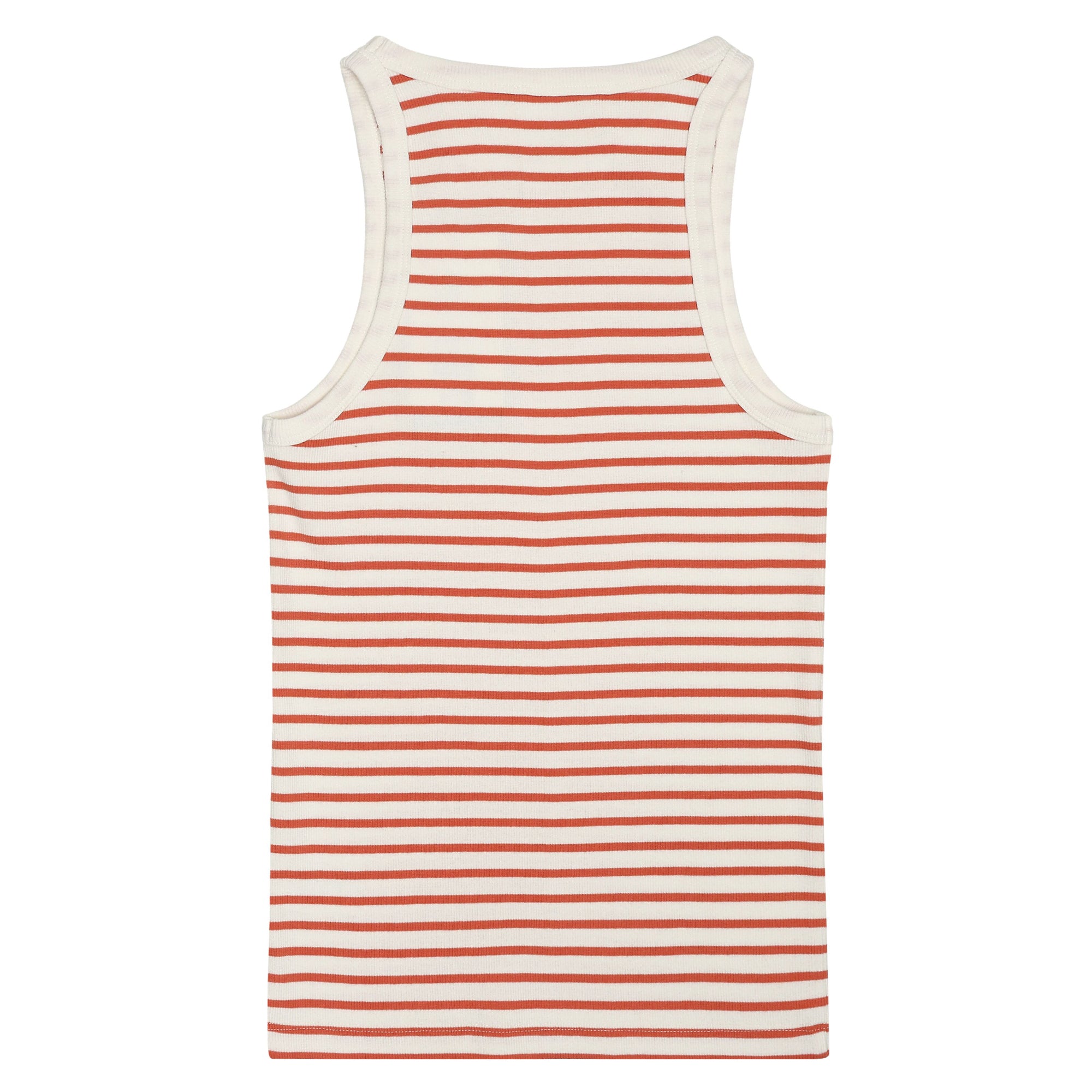 Gestreiftes Racer Rib Top aus Bio-Baumwolle - GOTS/Vegan