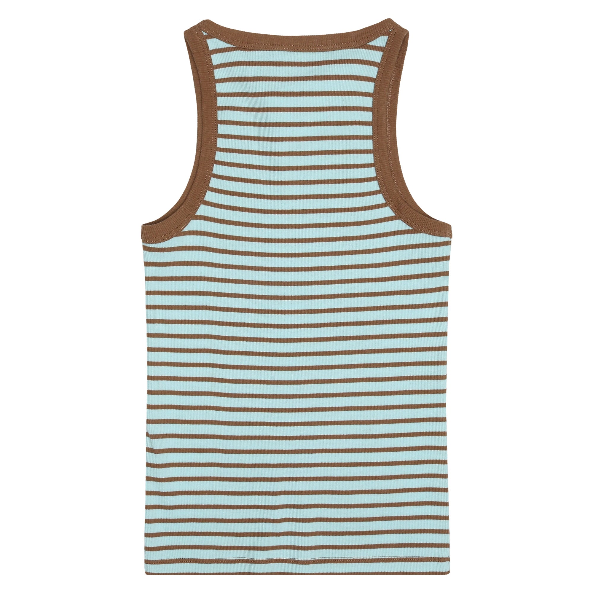 Gestreiftes Racer Rib Top aus Bio-Baumwolle - GOTS/Vegan