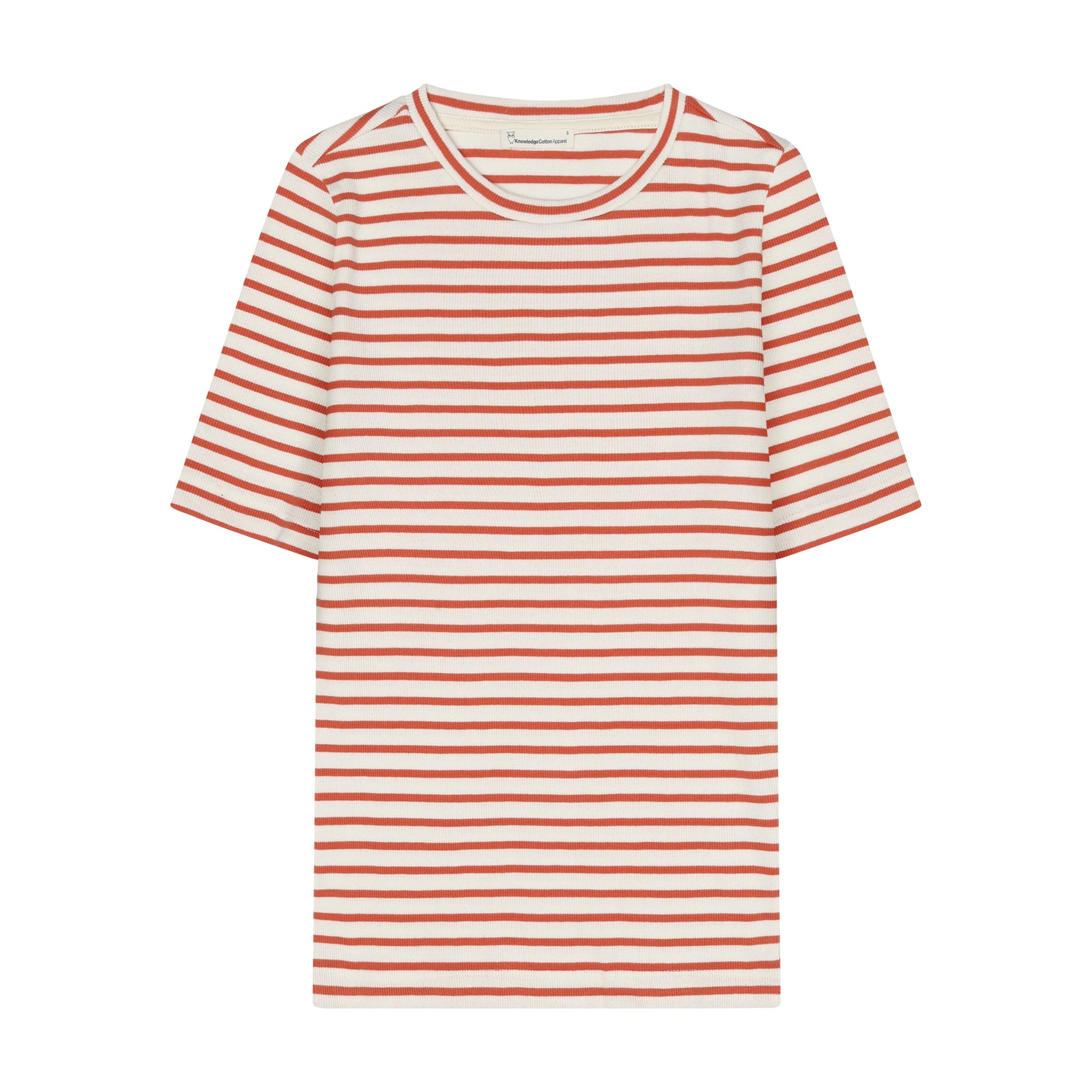 T-Shirt STRIPED RIB aus Bio-Baumwolle