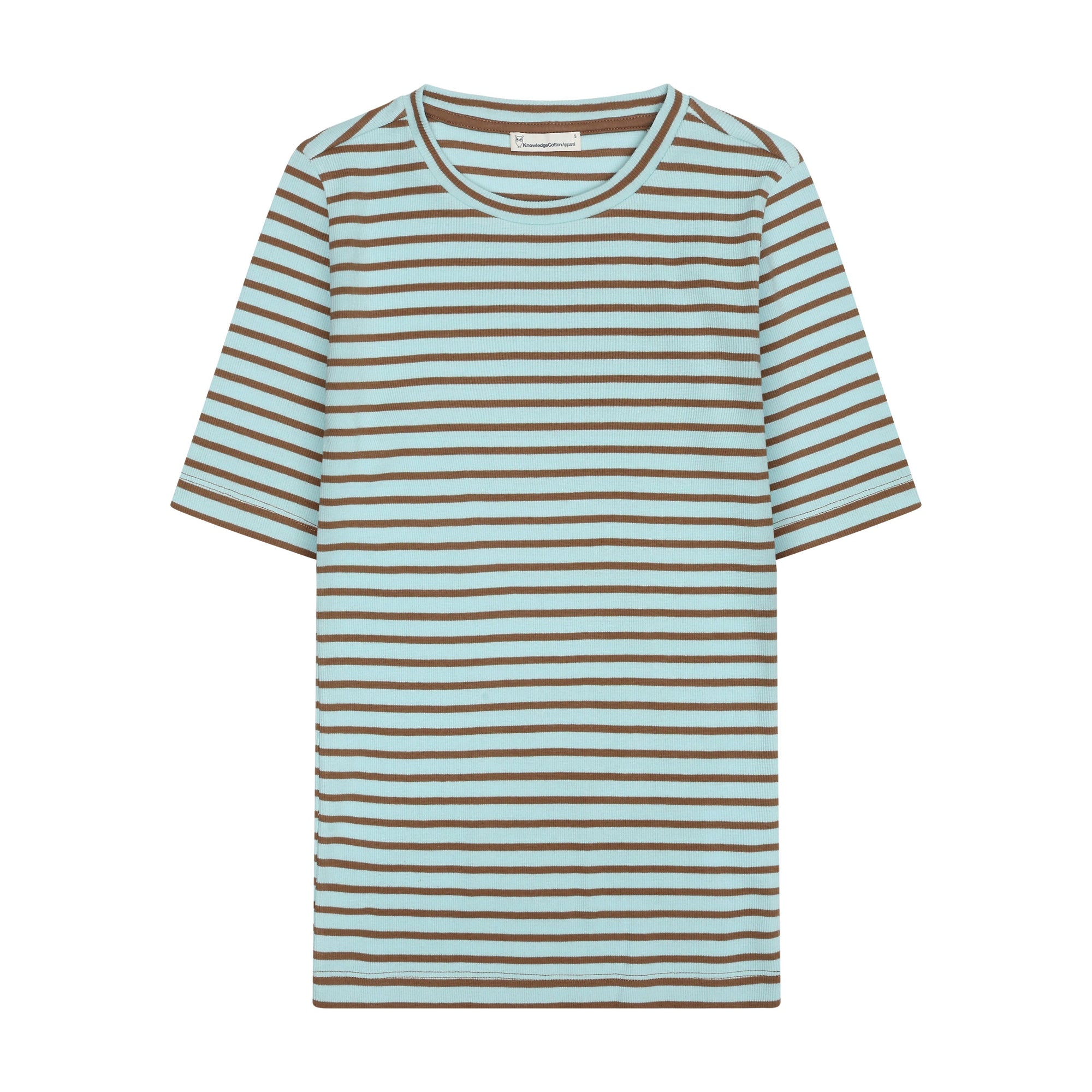T-Shirt STRIPED RIB aus Bio-Baumwolle