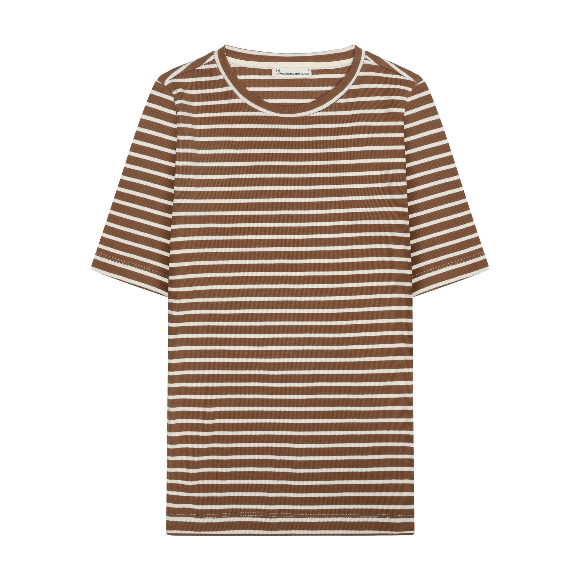 T-Shirt STRIPED RIB aus Bio-Baumwolle