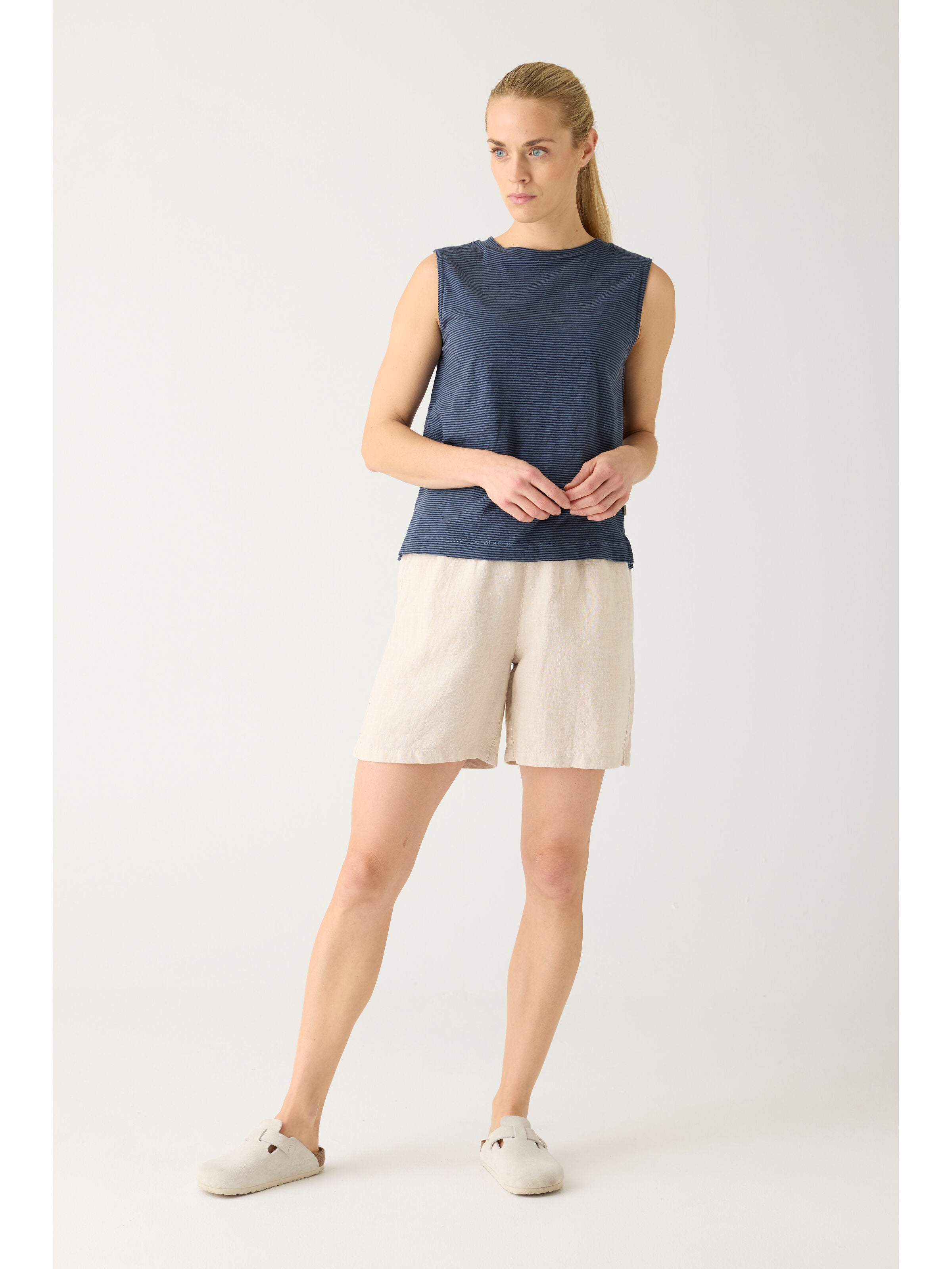 Weite Shorts POSEY aus Leinen