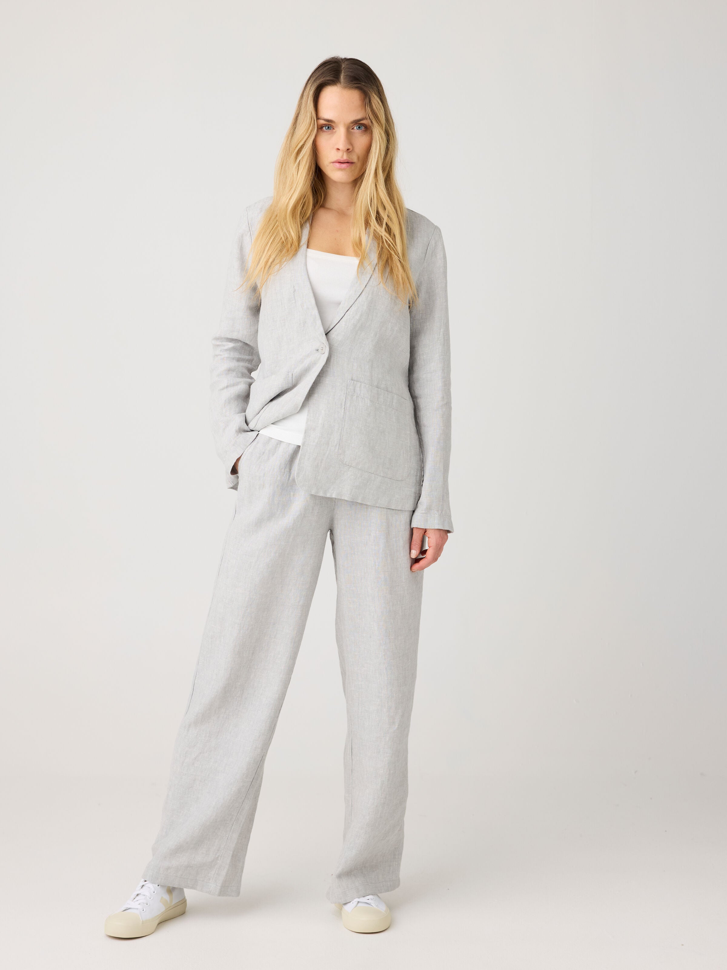 POSEY weite, mittelhohe Leinenhose - GOTS/Vegan