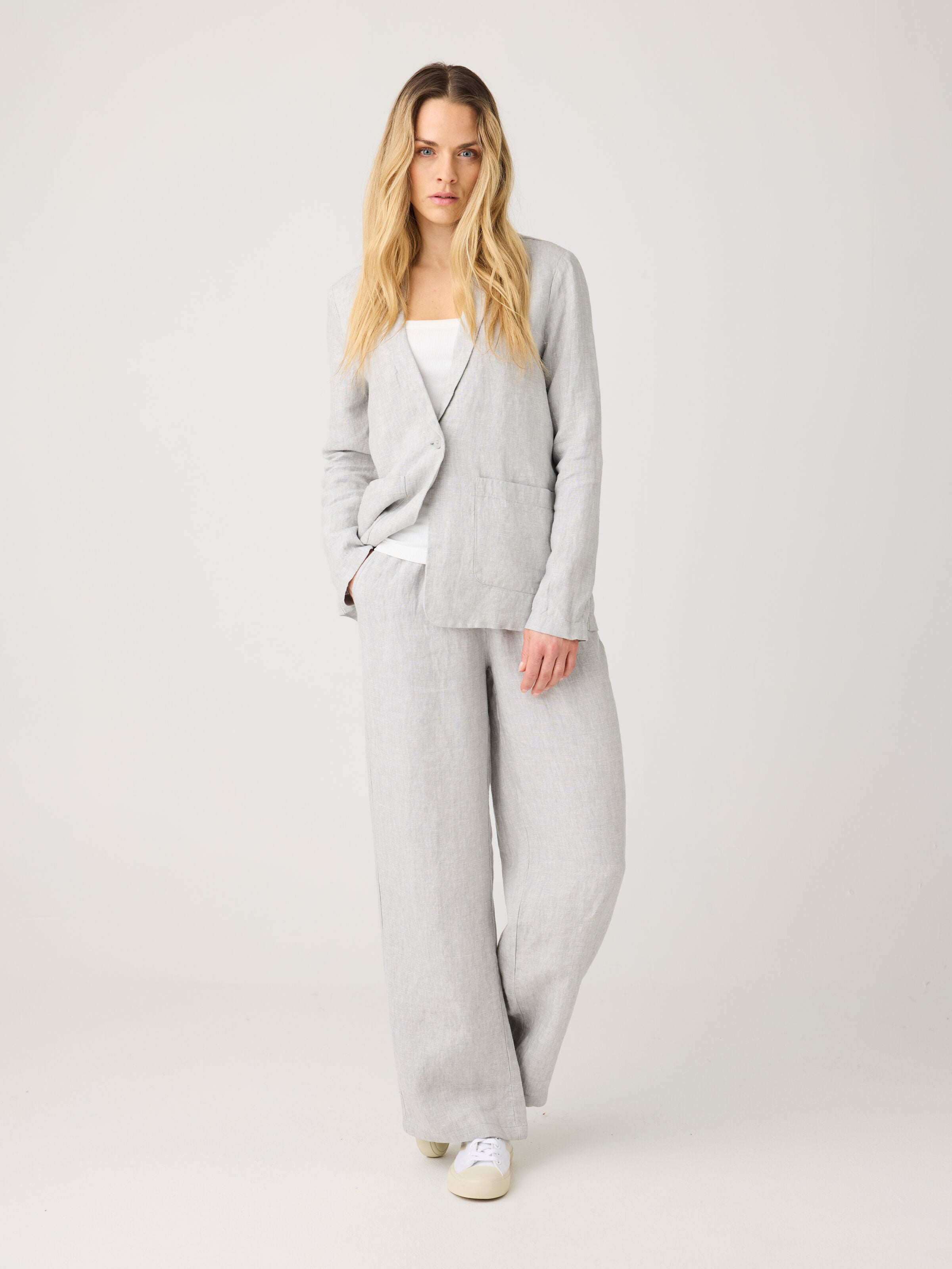 POSEY weite, mittelhohe Leinenhose - GOTS/Vegan