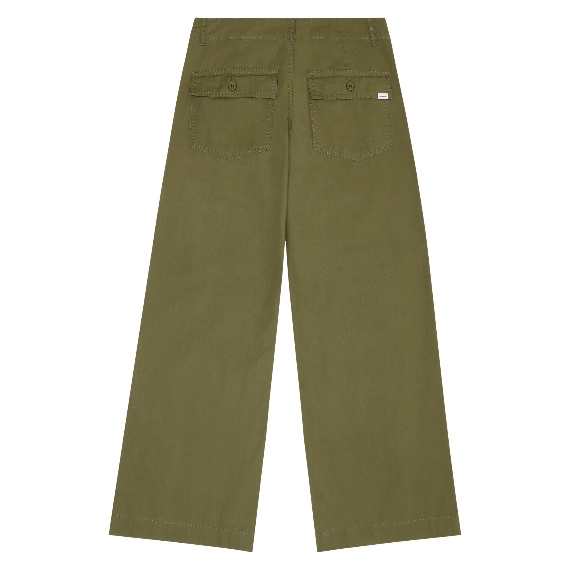 POSEY Midrise weite Slubgarn-Cropped-Hosen GOTS/Vegan