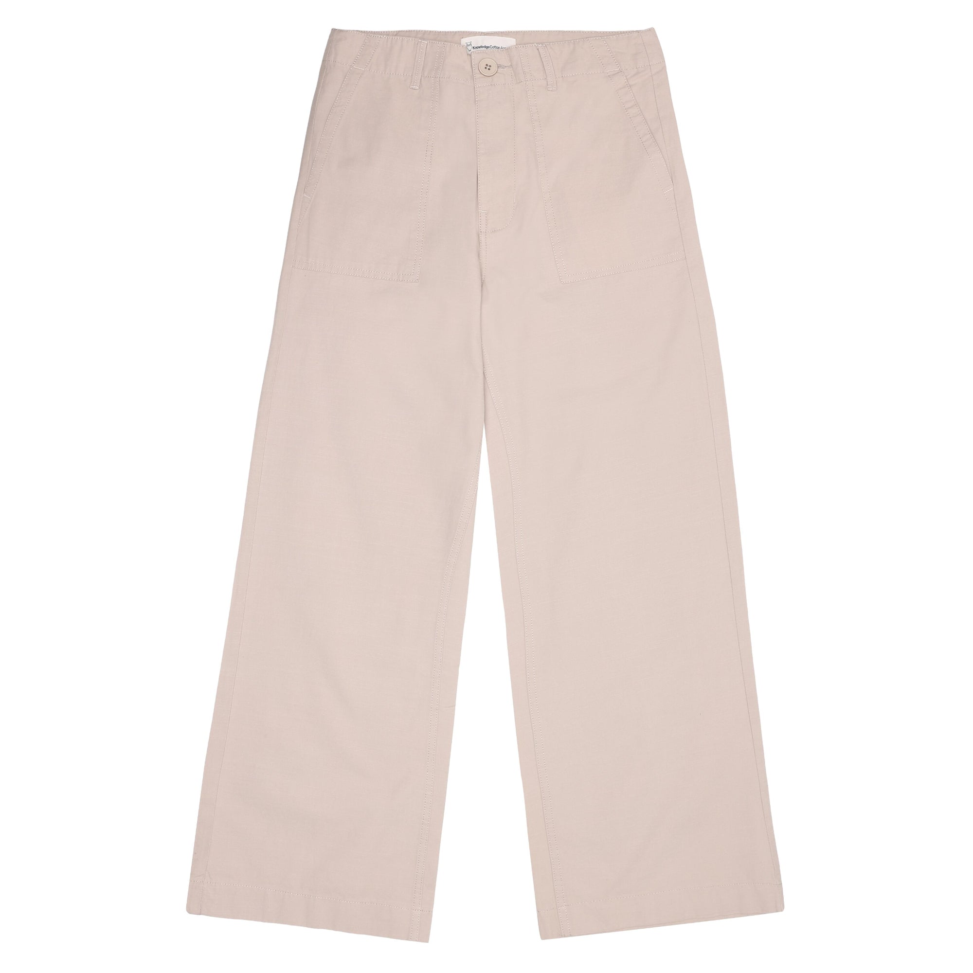 POSEY Midrise weite Slubgarn-Cropped-Hosen GOTS/Vegan