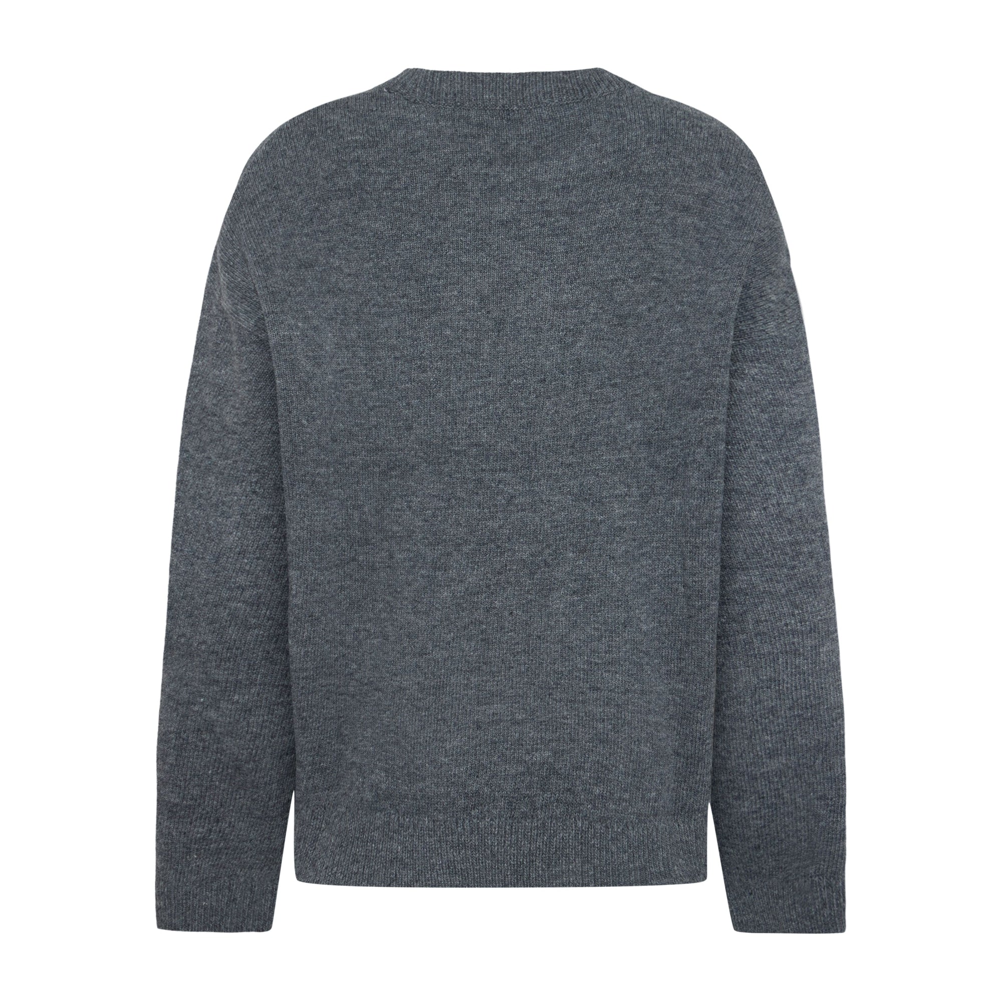Rundhals-Strickpullover aus Lammwolle RWS
