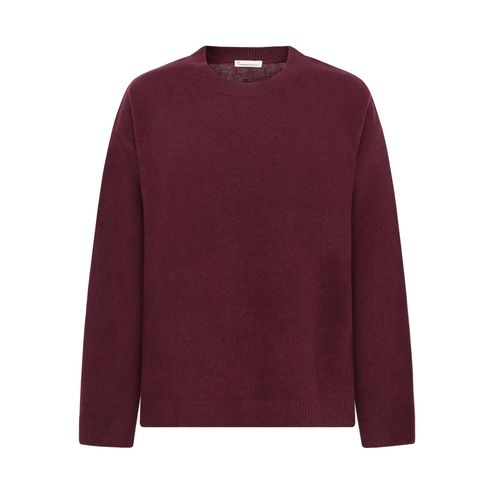 Rundhals-Strickpullover aus Lammwolle RWS