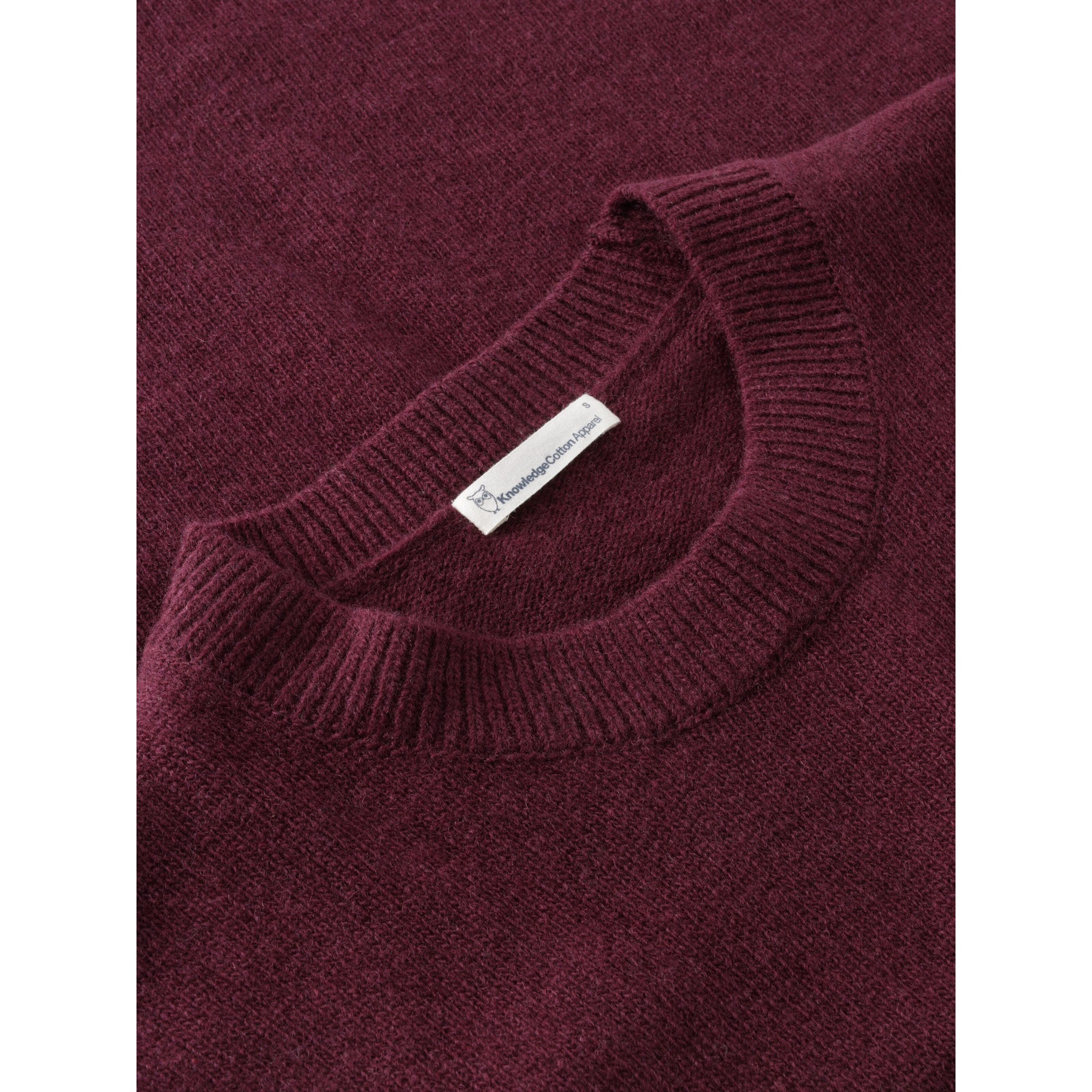 Rundhals-Strickpullover aus Lammwolle RWS