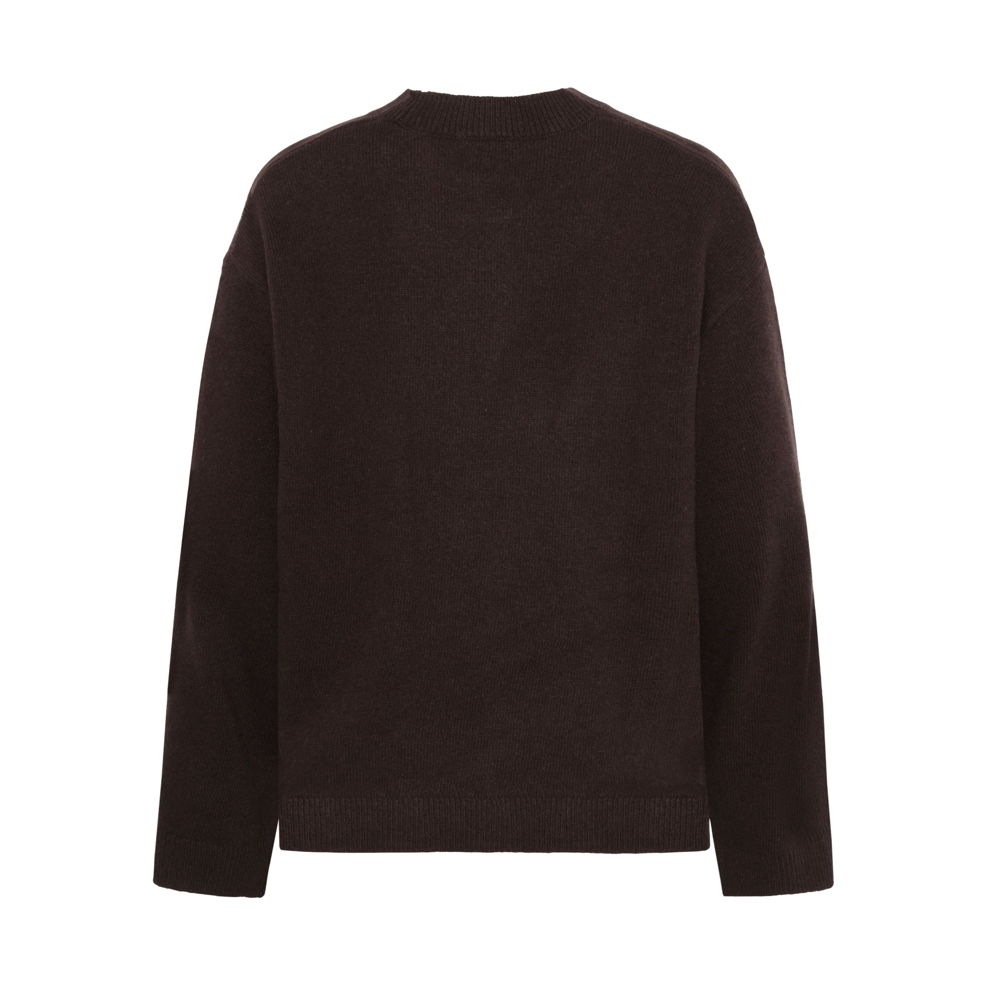 Rundhals-Strickpullover aus Lammwolle RWS