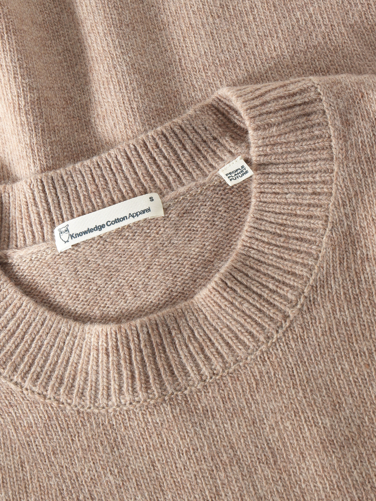 Rundhals-Strickpullover aus Lammwolle (RWS)