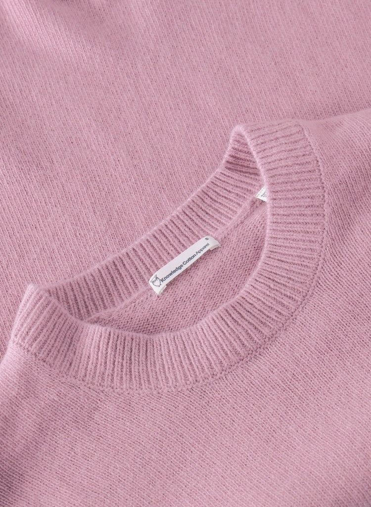 Rundhals-Strickpullover aus Lammwolle (RWS)
