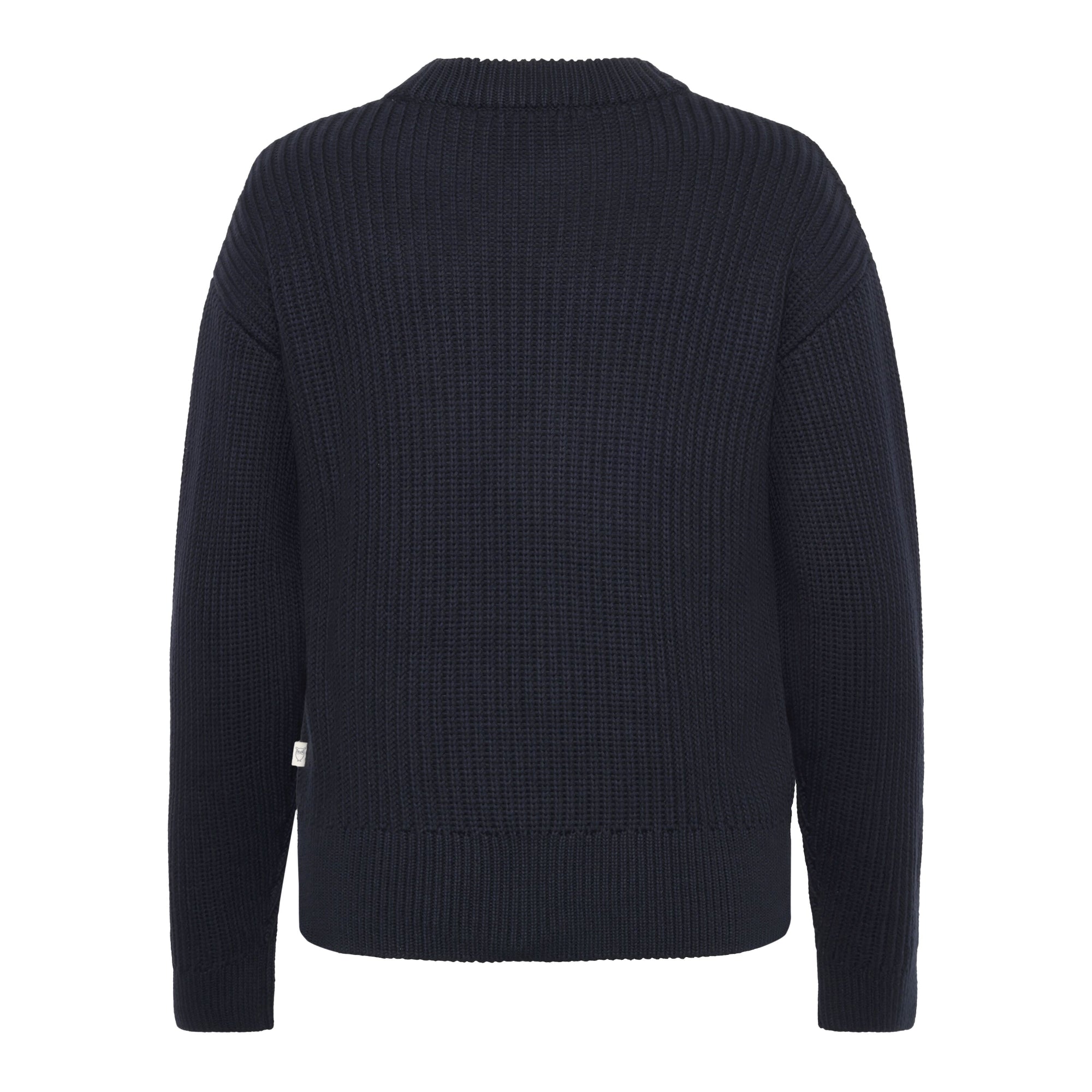 Strukturstrick Pullover mit Rundhals aus Bio-Baumwolle ROC/GOTS/Vegan