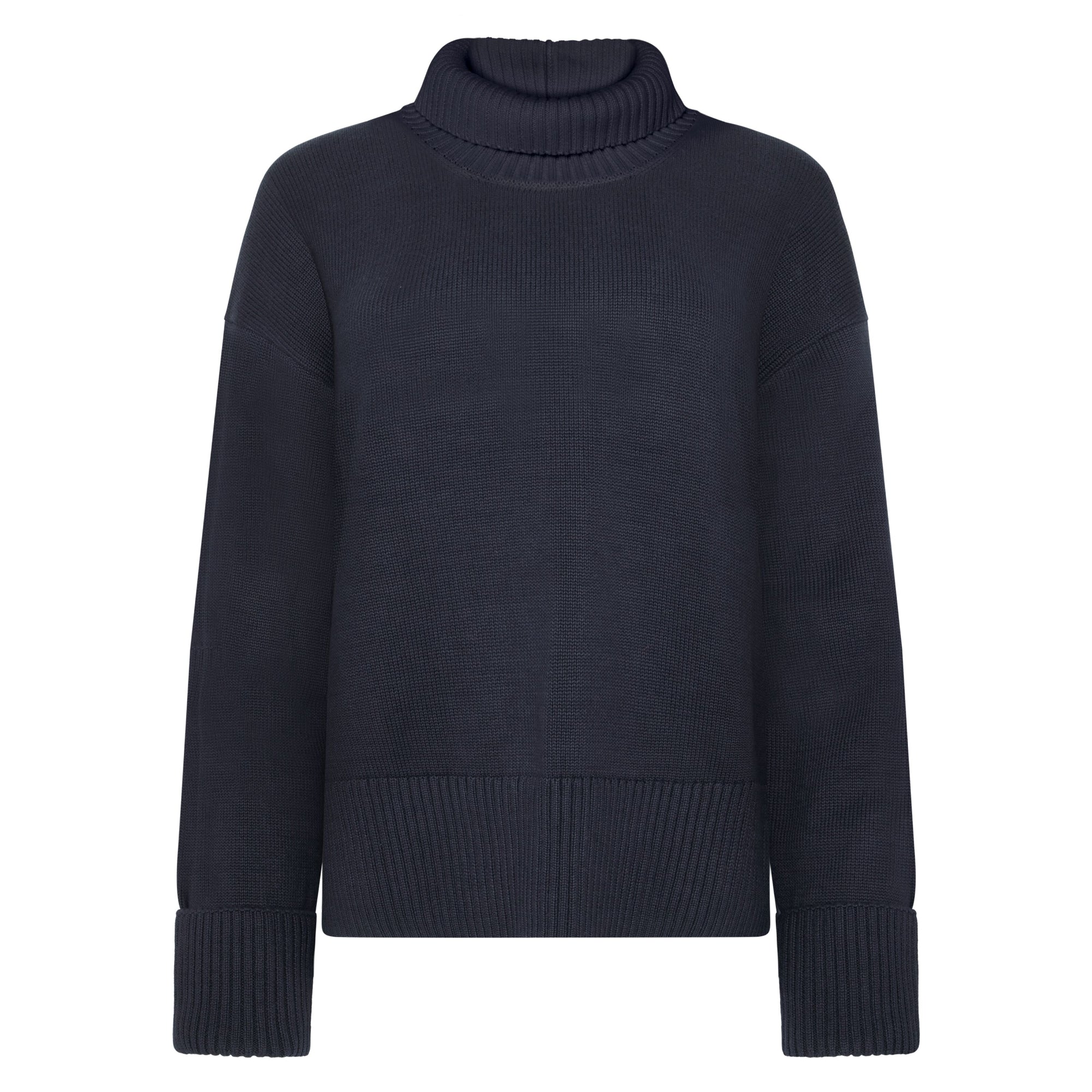 Rollkragen Pullover aus Bio-Baumwolle ROC/GOTS/Vegan