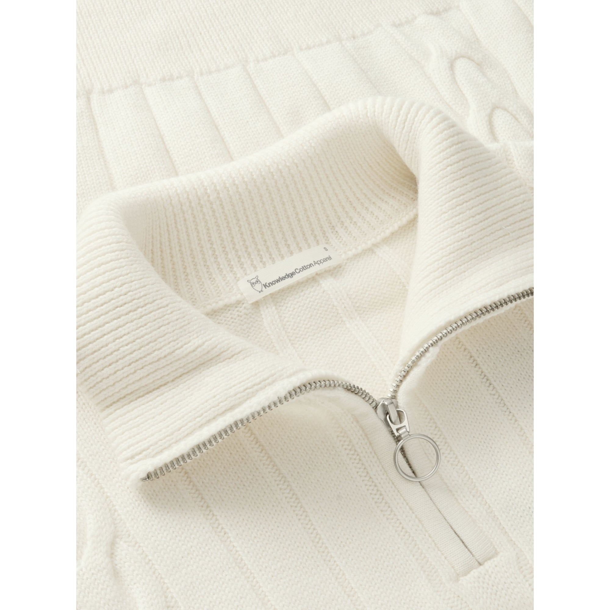 Halfzip Pullover mit hohem Kragen aus Merinowolle RWS