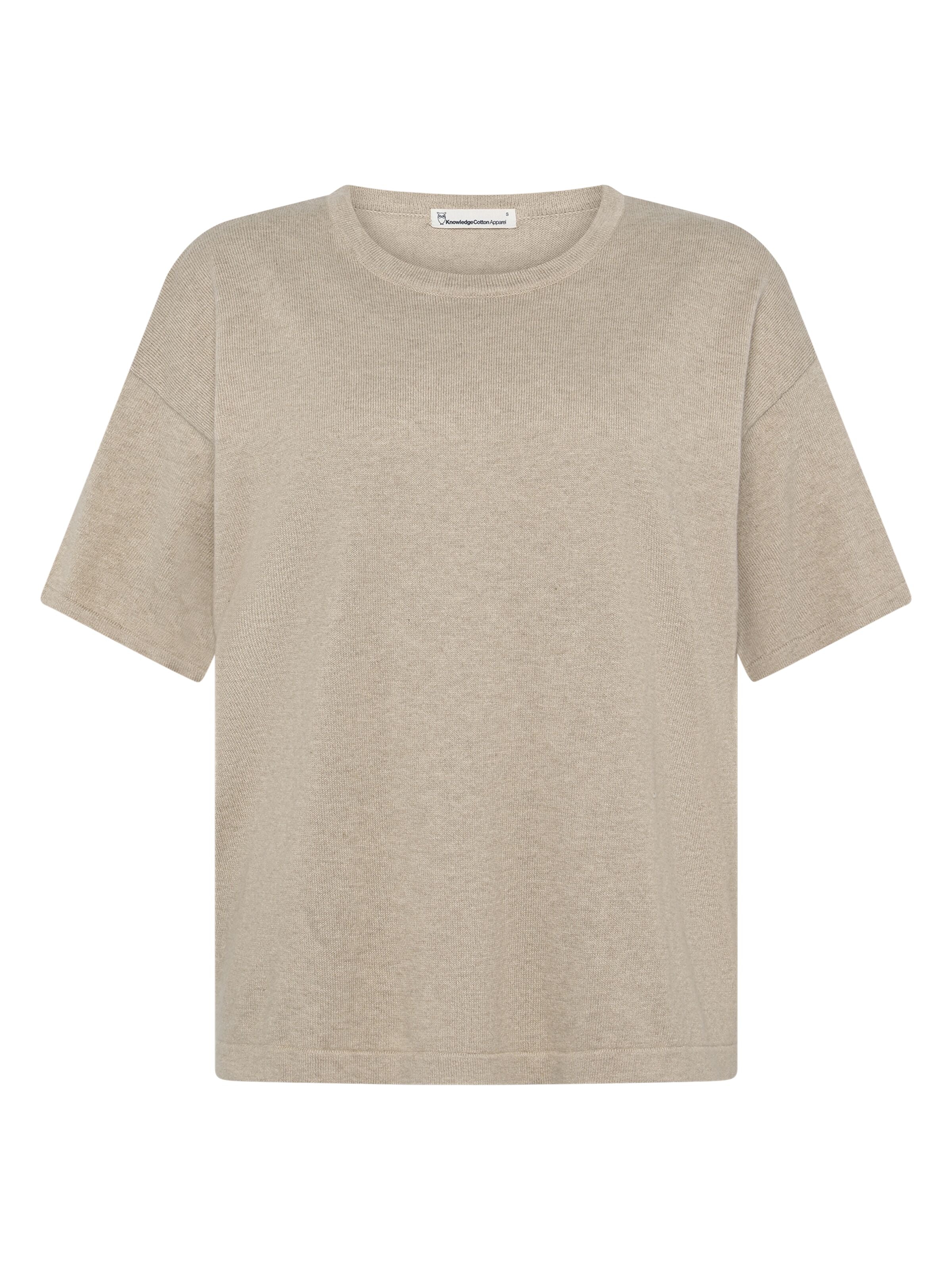 Gestricktes lockeres T-Shirt aus Kaschmir