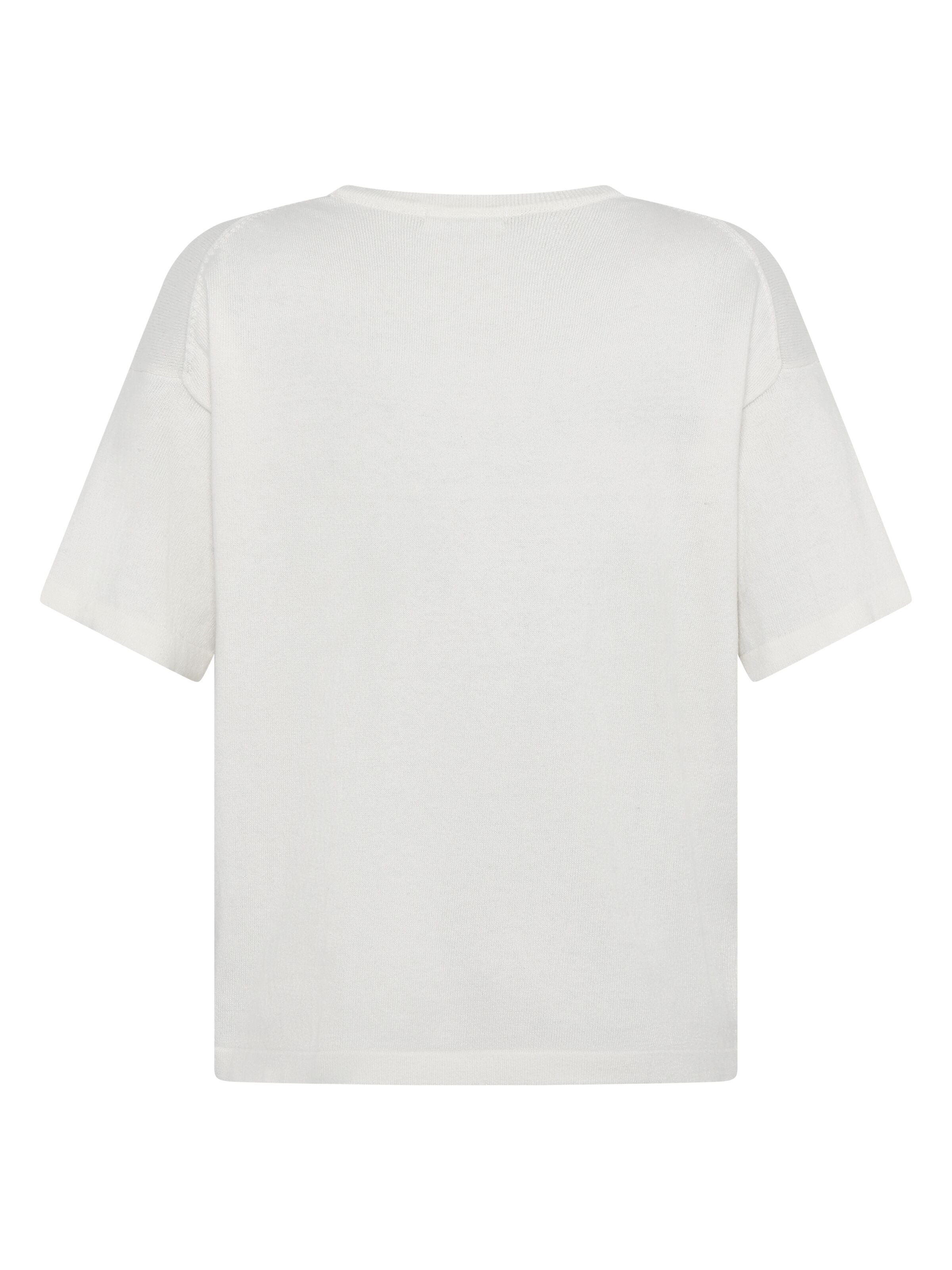 Gestricktes lockeres T-Shirt aus Kaschmir